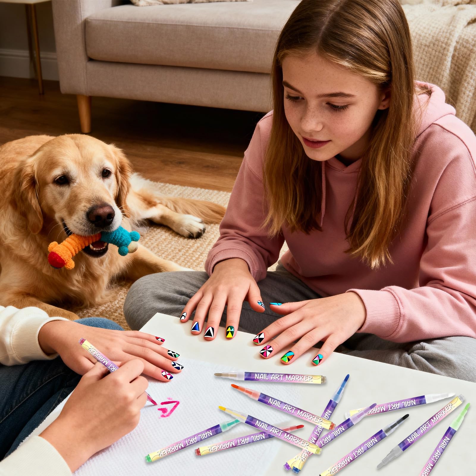 Feutres À Ongles 12 Couleurs Pour Ongle En Gel, Kit De Stylo À Ongle DIY, Stylos Vernis À Ongles 3D, Stylo À Pointillage À Séchage Rapide Pour Le Dessin Et La Peinture D'ongles DIY