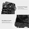 Botas tácticas militares NORTIV 8 para hombre, con cremallera lateral, para motocicleta y combate, 8 pulgadas 2.0 Trooper-pro 5