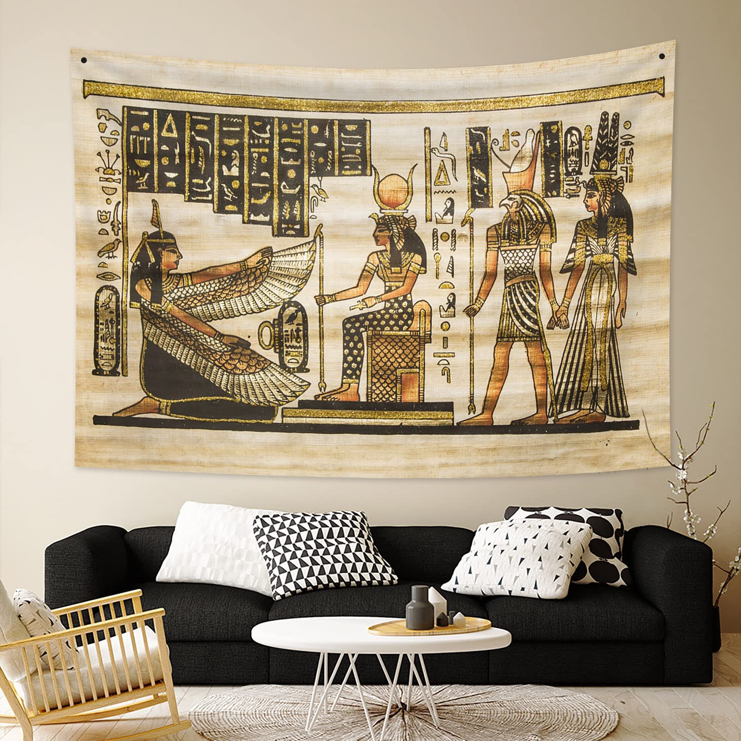 Farao's Van Het Oude Egypte Op Een Ansichtkaart Stock Foto - Afbeelding van egyptenaren, kaart: 103812318
