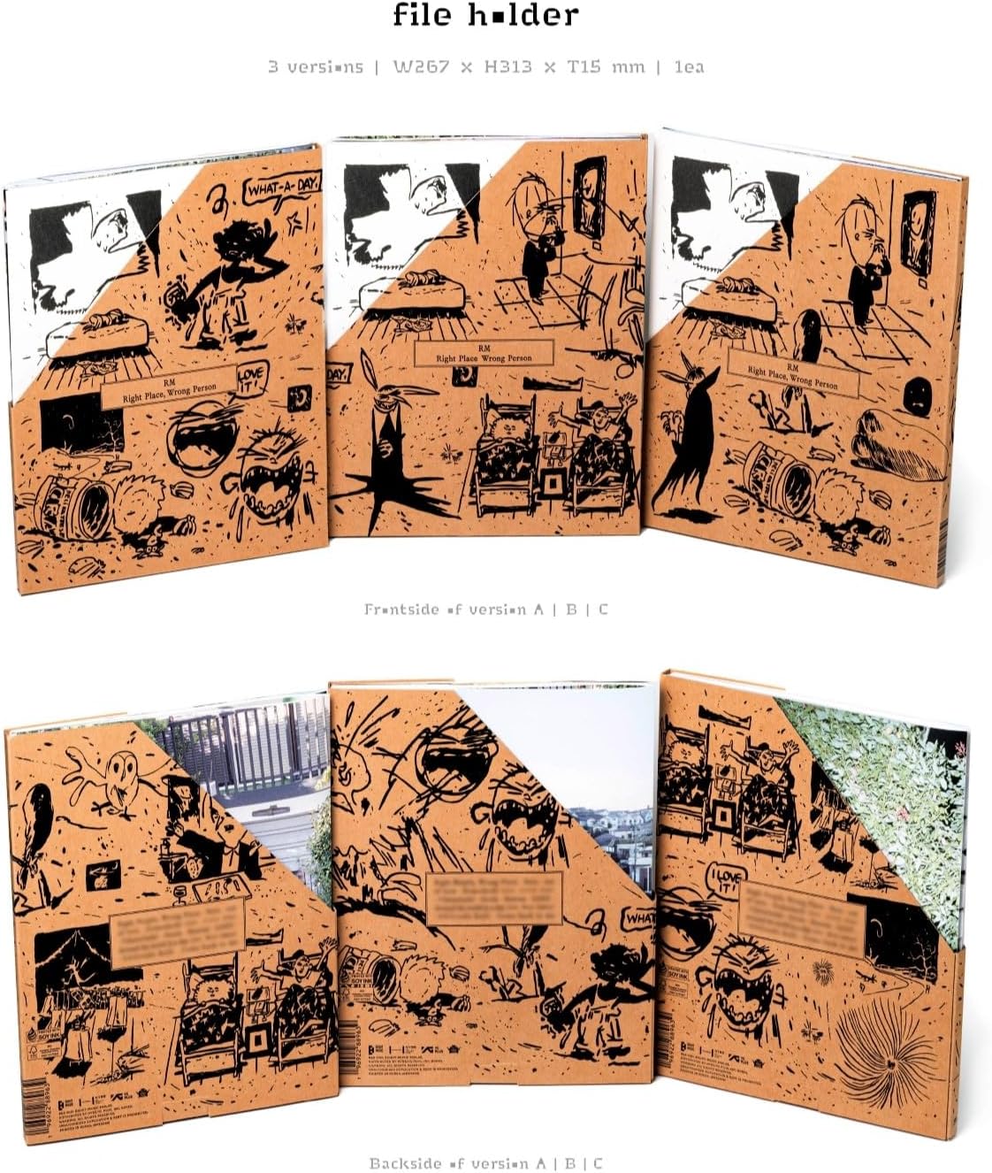 Generic RM [Right Place Wrong Person] Album Set (3 Photobook Ver) + Extra Photocard, BHE0398