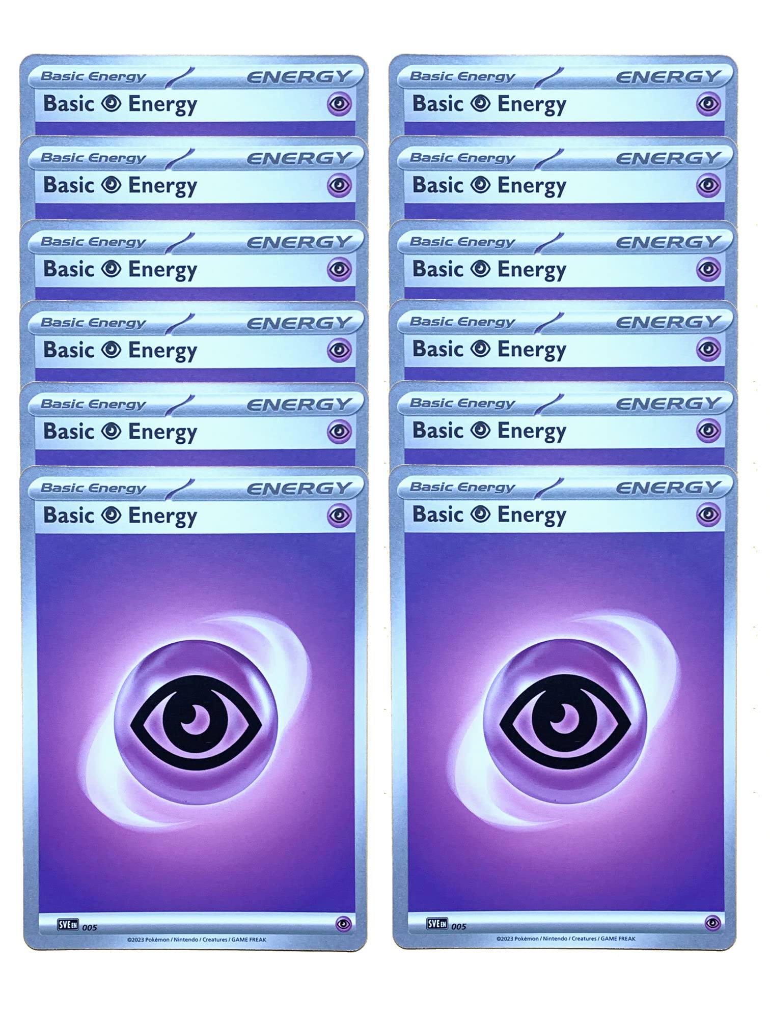 Pokemon Basic Psychic Energy Lot - Scarlet Violet - x12 Card