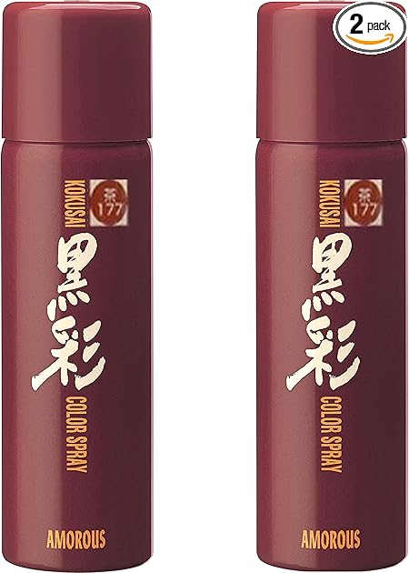 Amazon 2本セット アモロス 黒彩 ダーリング カラースプレー 135ml 177 S 茶 ヘアカラースプレー アモロス ビューティー 通販