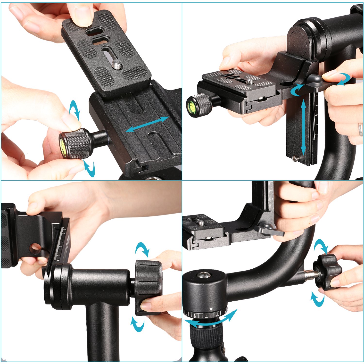 Neewer Professional Heavy Duty Metal 360 Degree Panoramic Gimbal Tripod