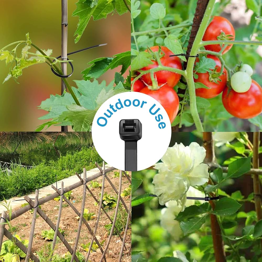 Amazon.com: Zip Ties 14 inch (1000 Pack), Black, 50lb