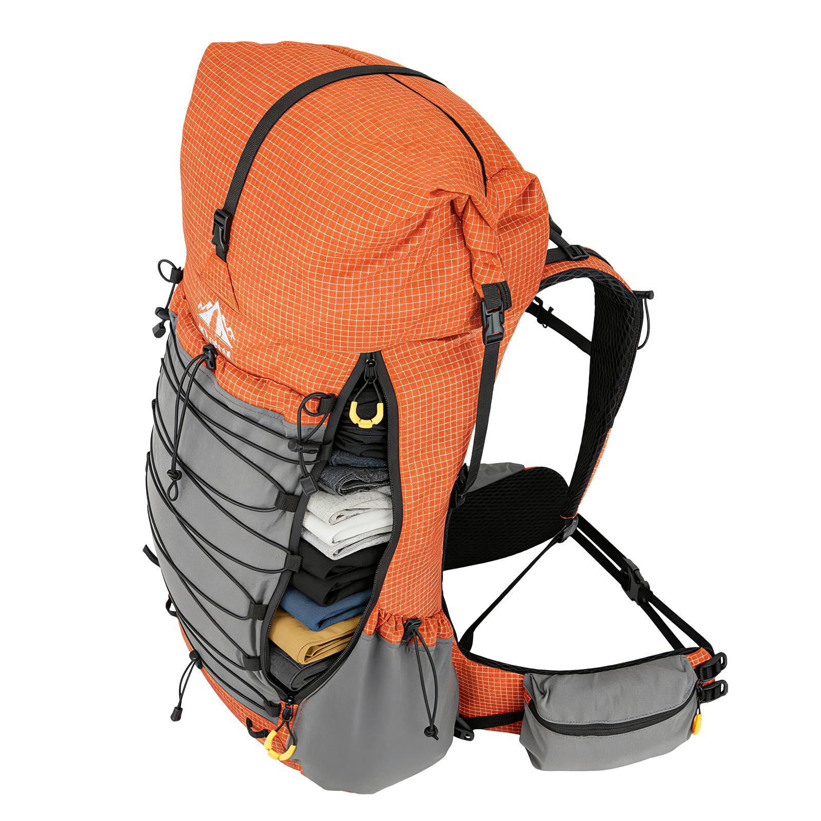 Night Cat Mochila Trekking Ultraligera: Mochila Hombre Mujer Impermeable 70L Grande para Montaña Viaje y Senderismo