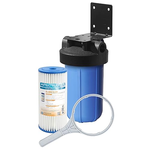 APEC Water Systems CB1-SED10-BB - Filtro de agua de sedimentos para toda la casa, sistema de filtración para el hogar, color azul