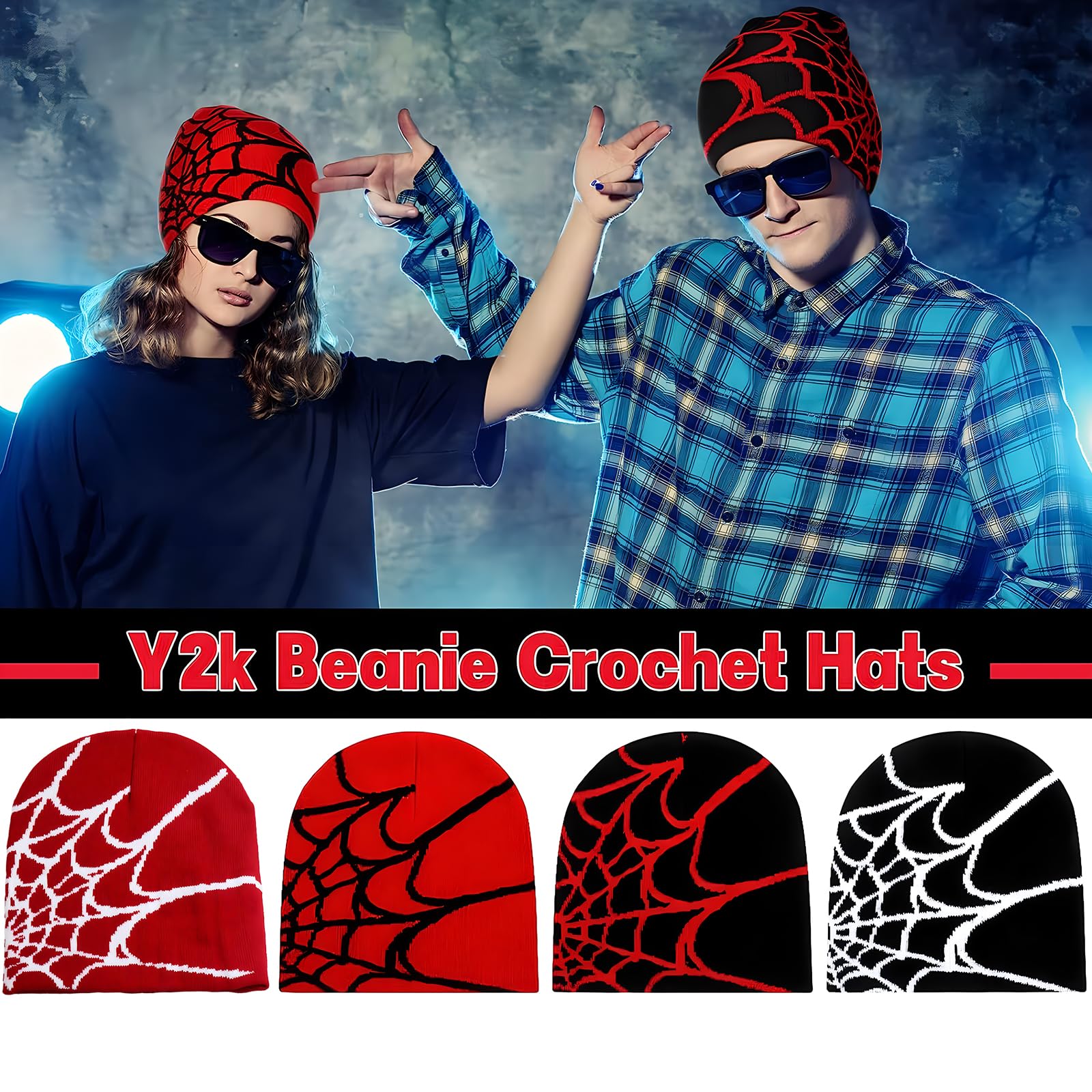 Sombrero de tela de araña, gorro unisex, gorro de algodón, adecuado para correr, ciclismo, gorro de dormir, sombreros de correr, regalos exquisitos para hombres y mujeres