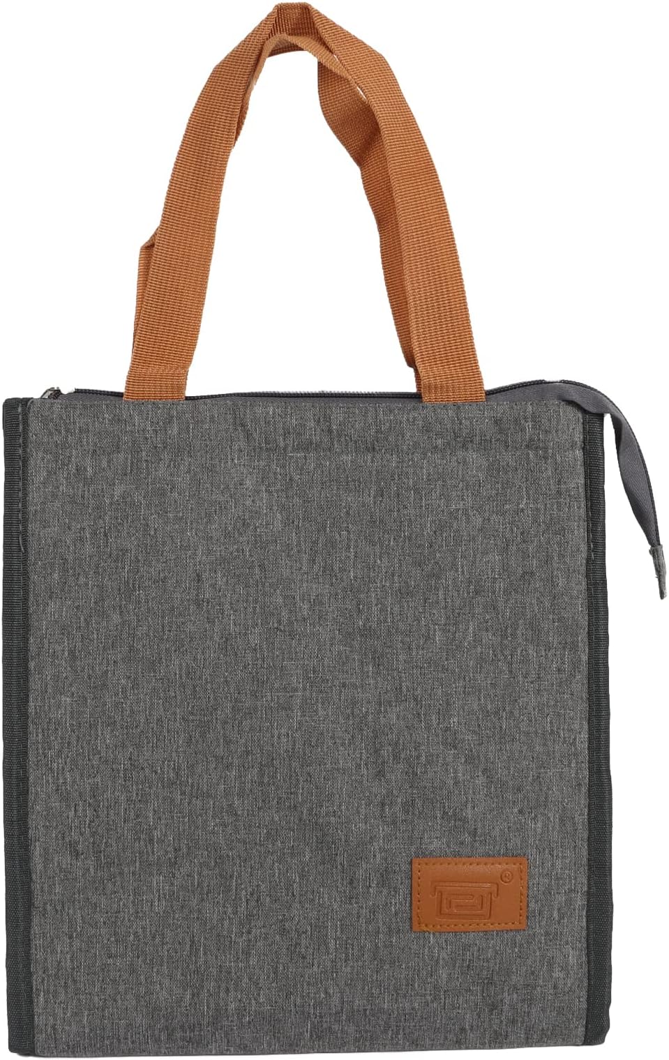 Lunch Bag, GLCSC Large Waterproof Lunch Bag Insulated Adult Lunch Tote Bag For Men & Women- Reusable Lunch Box for Office Work School Picnic Beach Freezable Lunch Bag(Grey)
