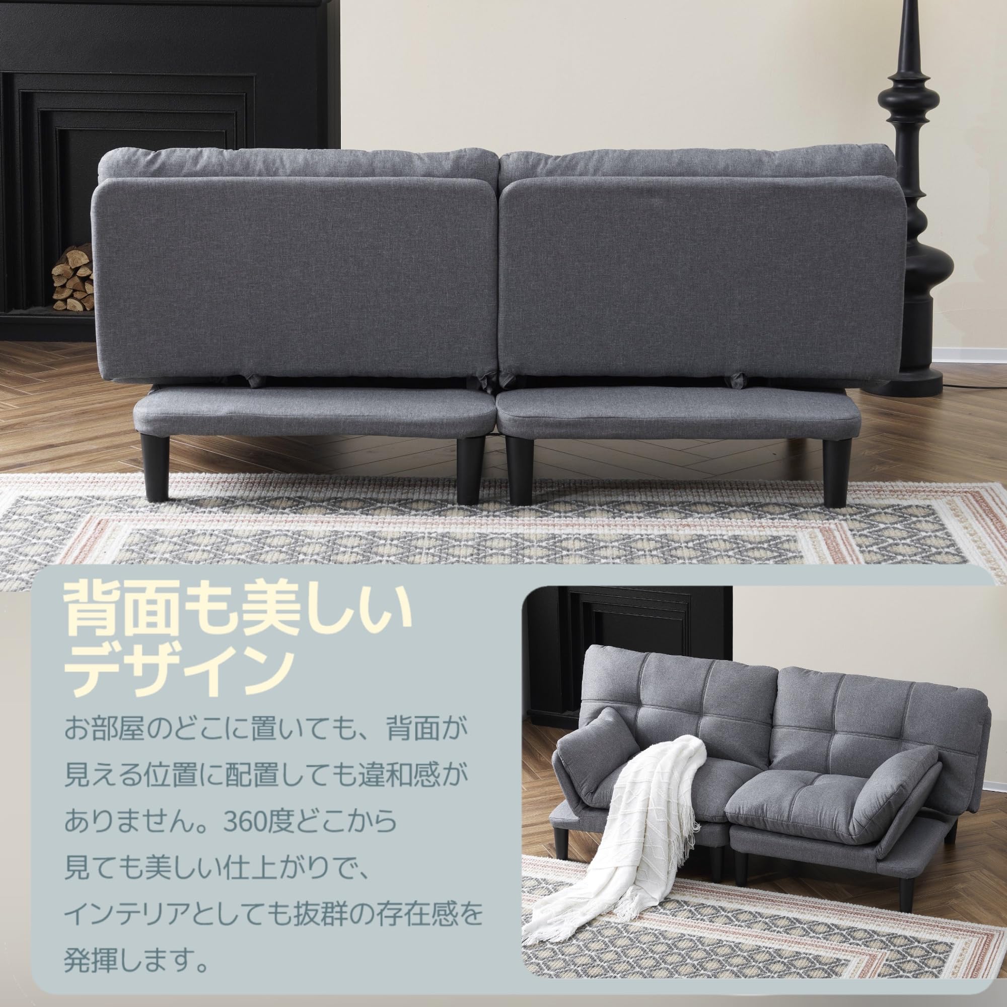 ソファベッド 3人がけ ※2/26まで ソファベッド 3人掛け 3P カウチソファ ソファ ソファー 傷に強い 撥水