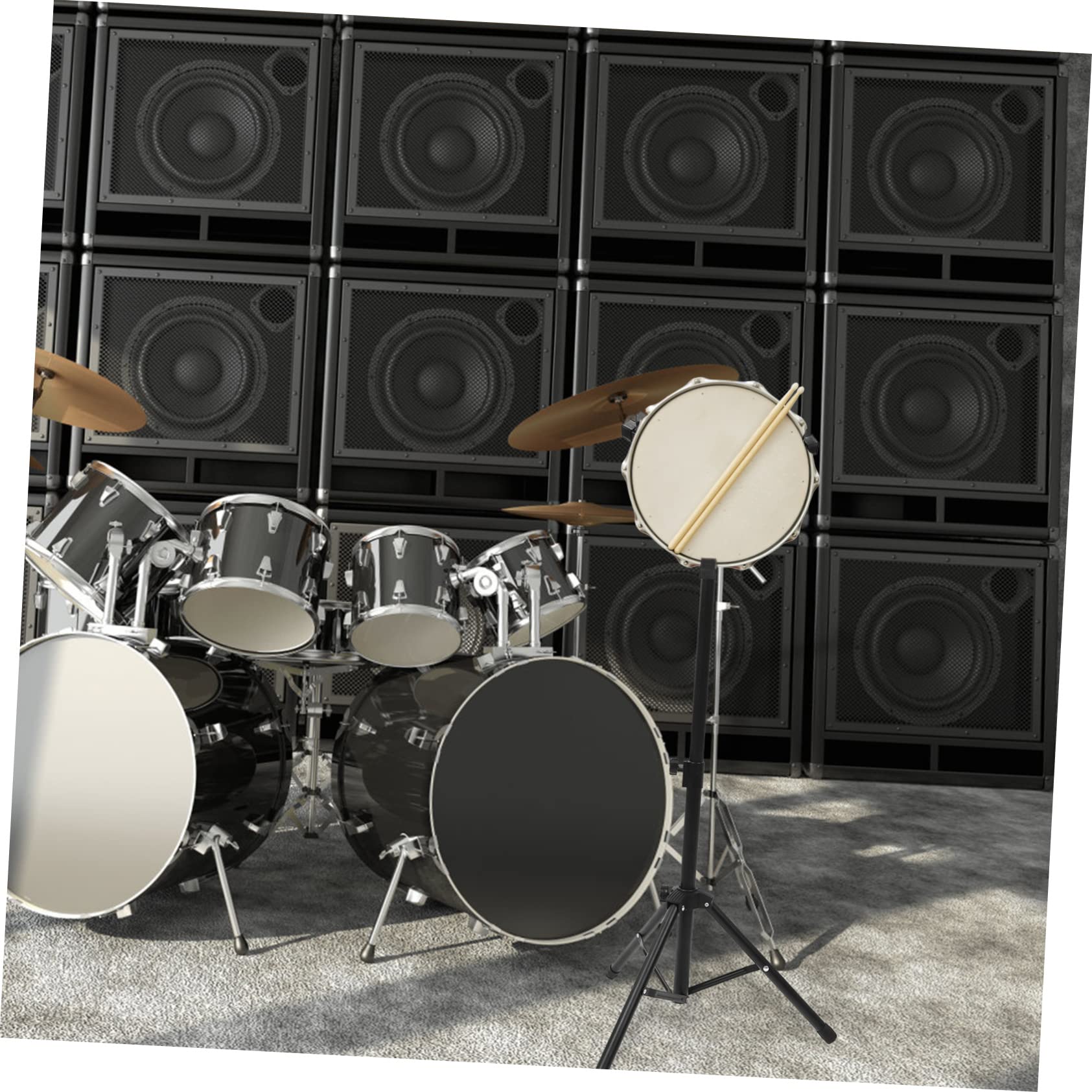 Snare Drum Stand Set Dumb Drum Rack 12 Practice Pad Stand Sturdy Construction for Boys and Girls Pros