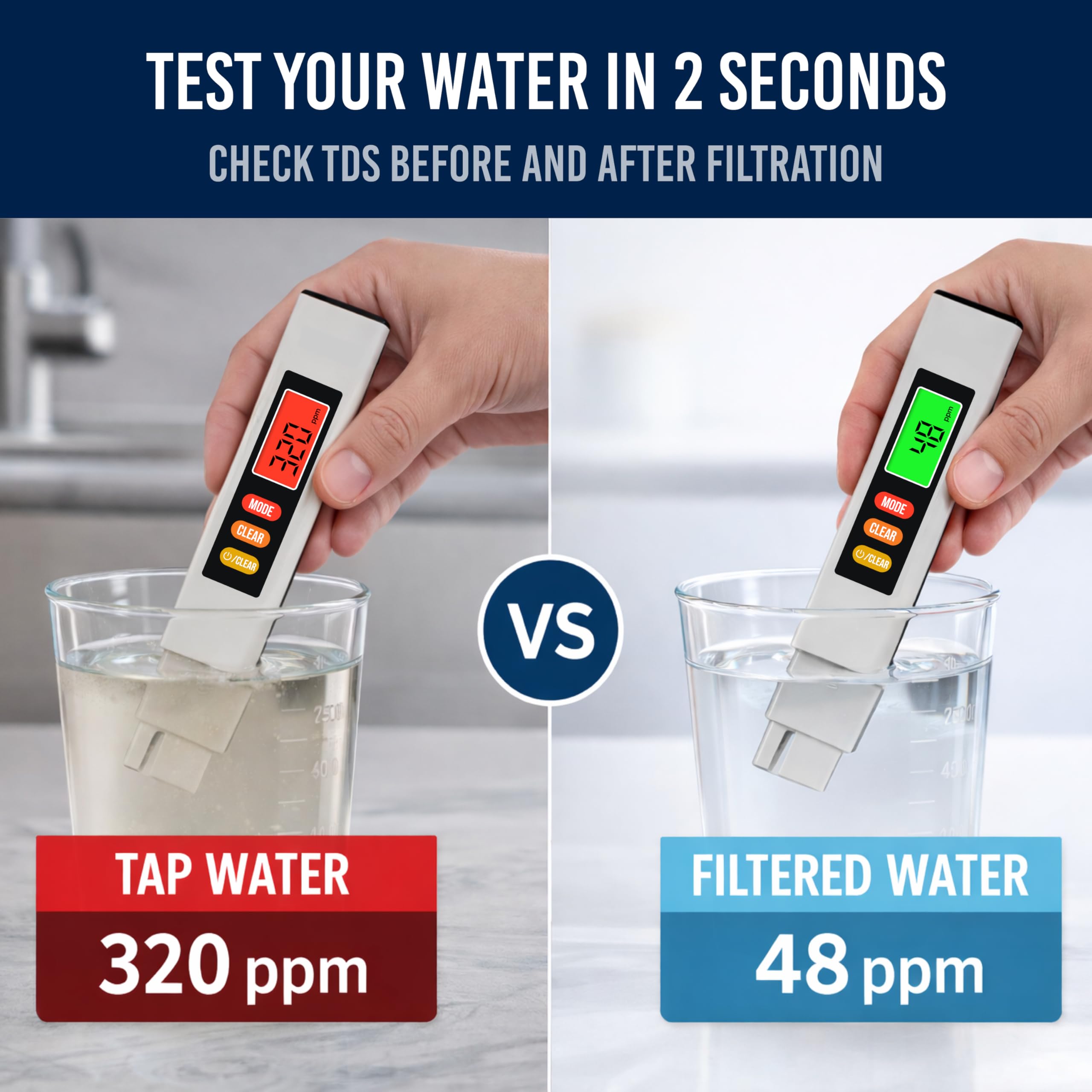 Digital Water Tester - Accurate TDS Meter -3
