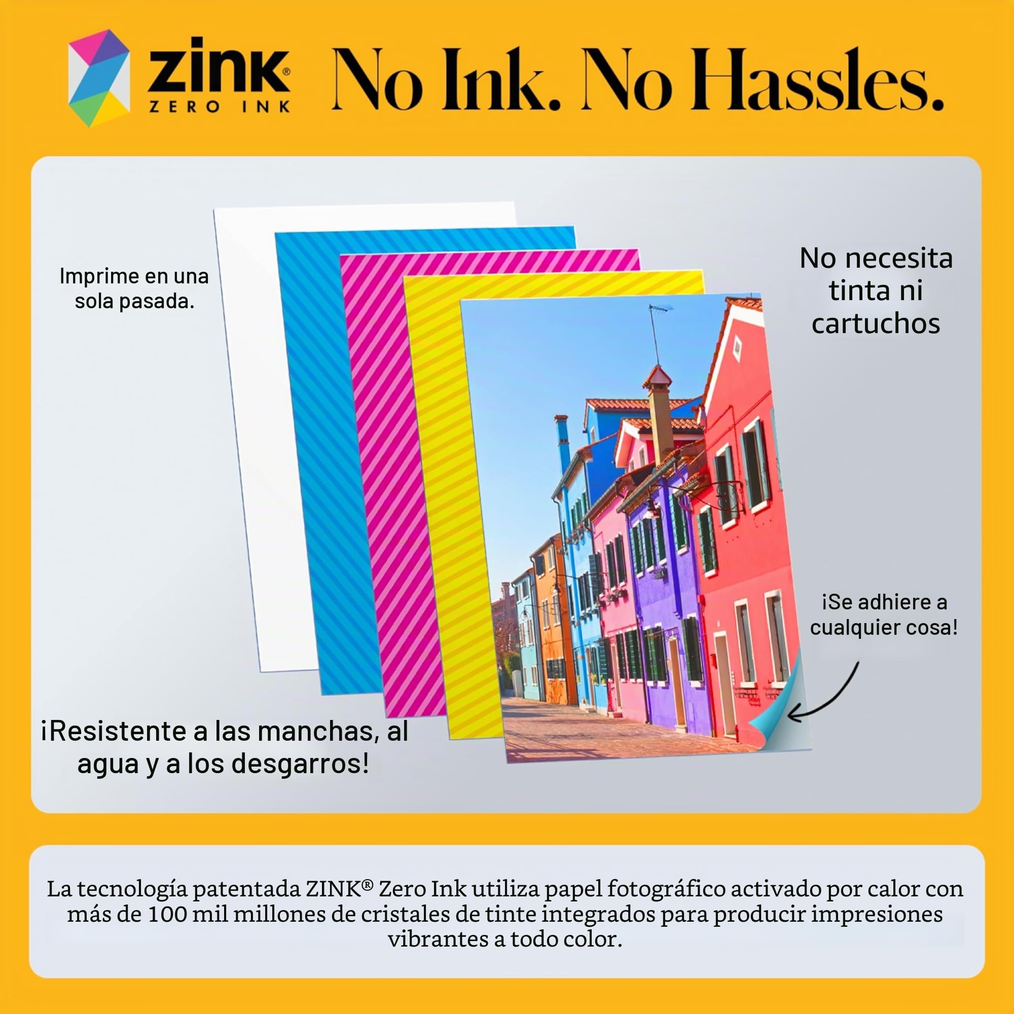 KODAK: Paquete básico de cámara instantánea Printomatic (Negro) + Papel Zink (20 Hojas) + Funda cómoda .