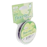 Vista 9 de The Beadsmith Flex-Rite 7 hebras de nailon recubierto de nailon, alambre de cuentas de acero inoxidable, suministro de fabricación de joyas