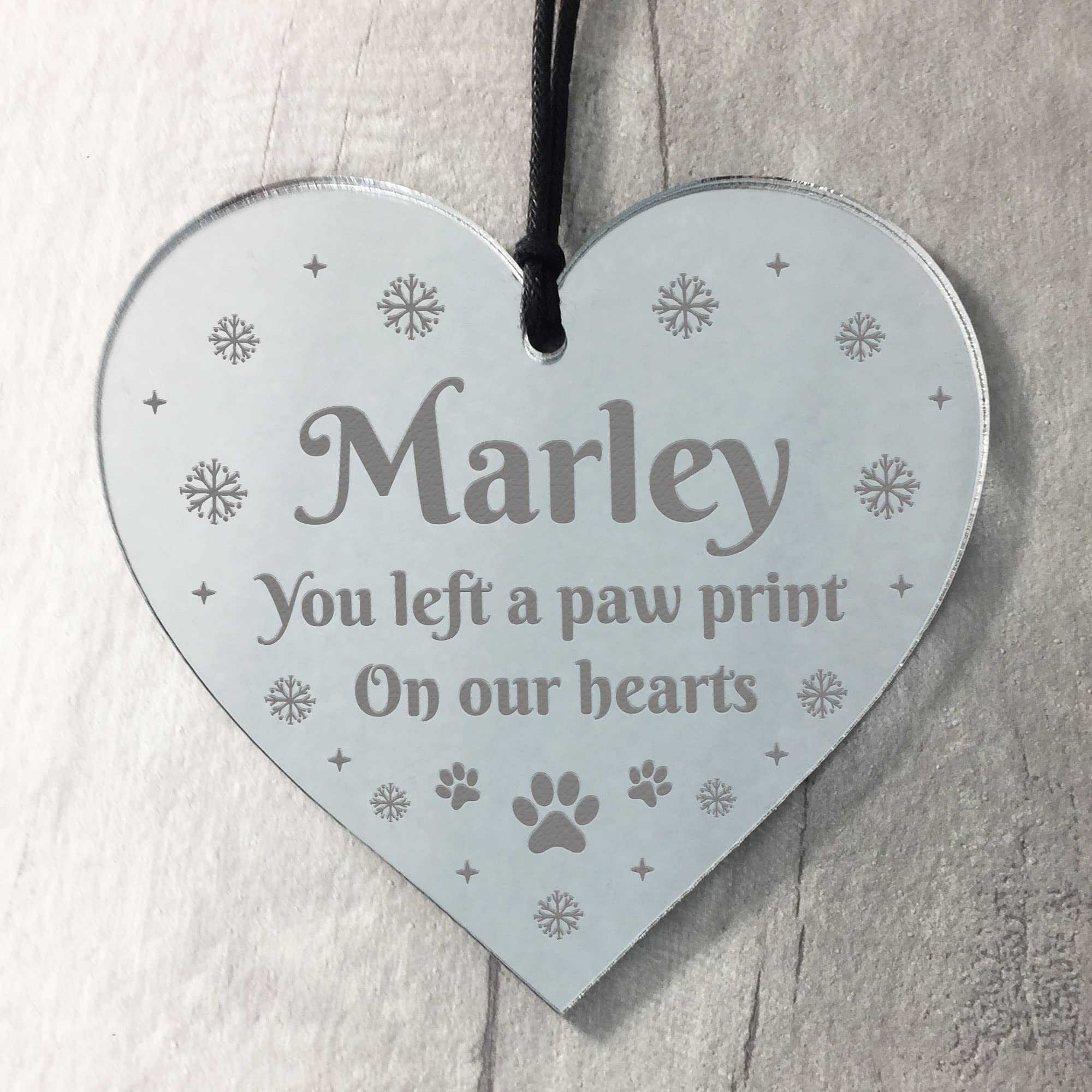 Red Ocean Personalised Christmas Bauble Tree Decoration Dogs First Christmas Bauble Engraved