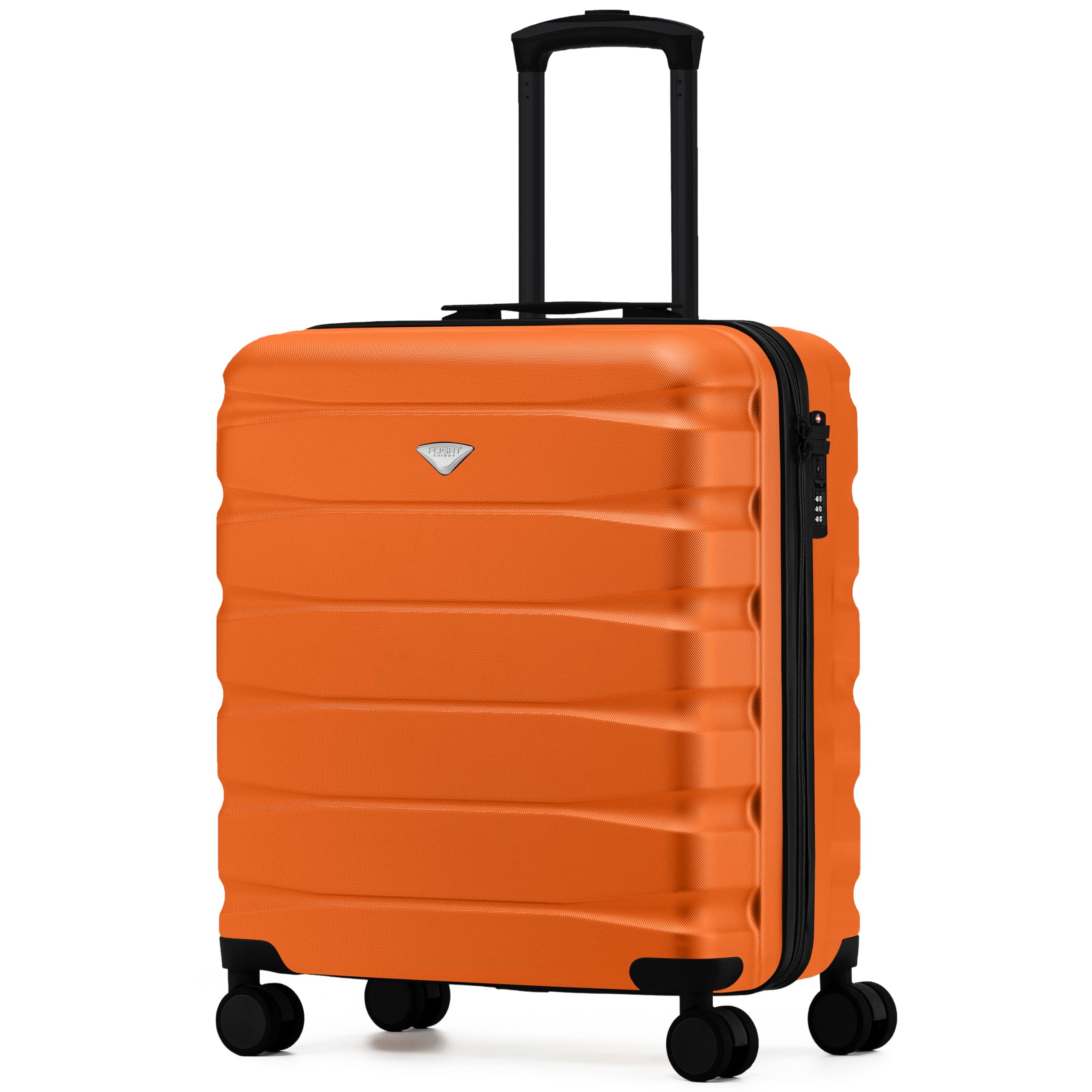 Flight Knight Underseat Cabin Suitcase 45x36x20cm | Free Hand Luggage for EasyJet & Wizz Air | Lightweight ABS Hard Shell with 8 Silent-Glide Spinner Wheels | Max Space Travel Bag — view 20