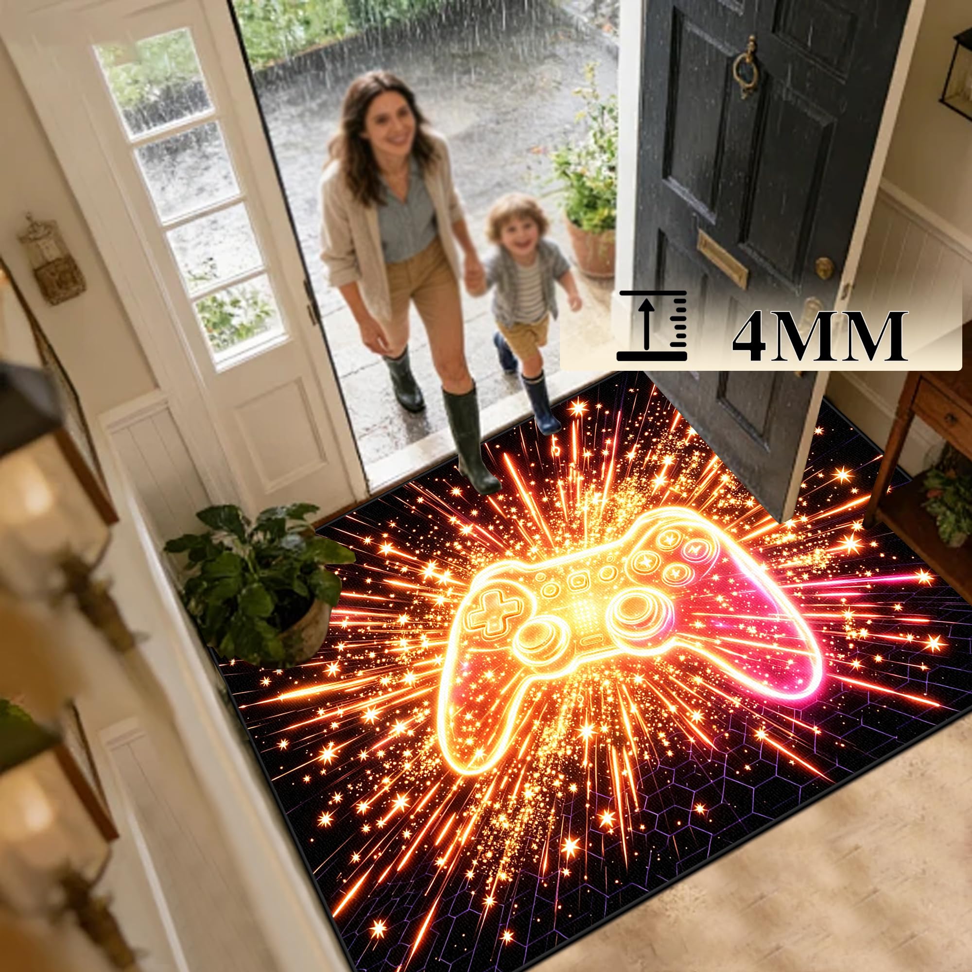 Tapis Chaise de Gaming Antidérapant Protection Chaise Parquet 130 x 160 cm