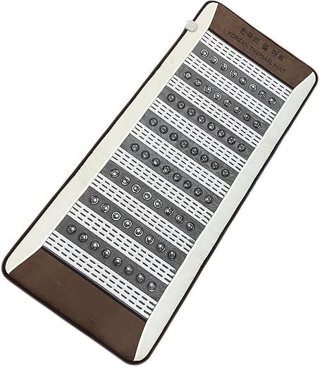 AROGYA 64 Ceratonic Stone Heating Mat For Back Pain Relief & Muscle Relaxation Far Infrared Heating Mattress Promote Metab...
