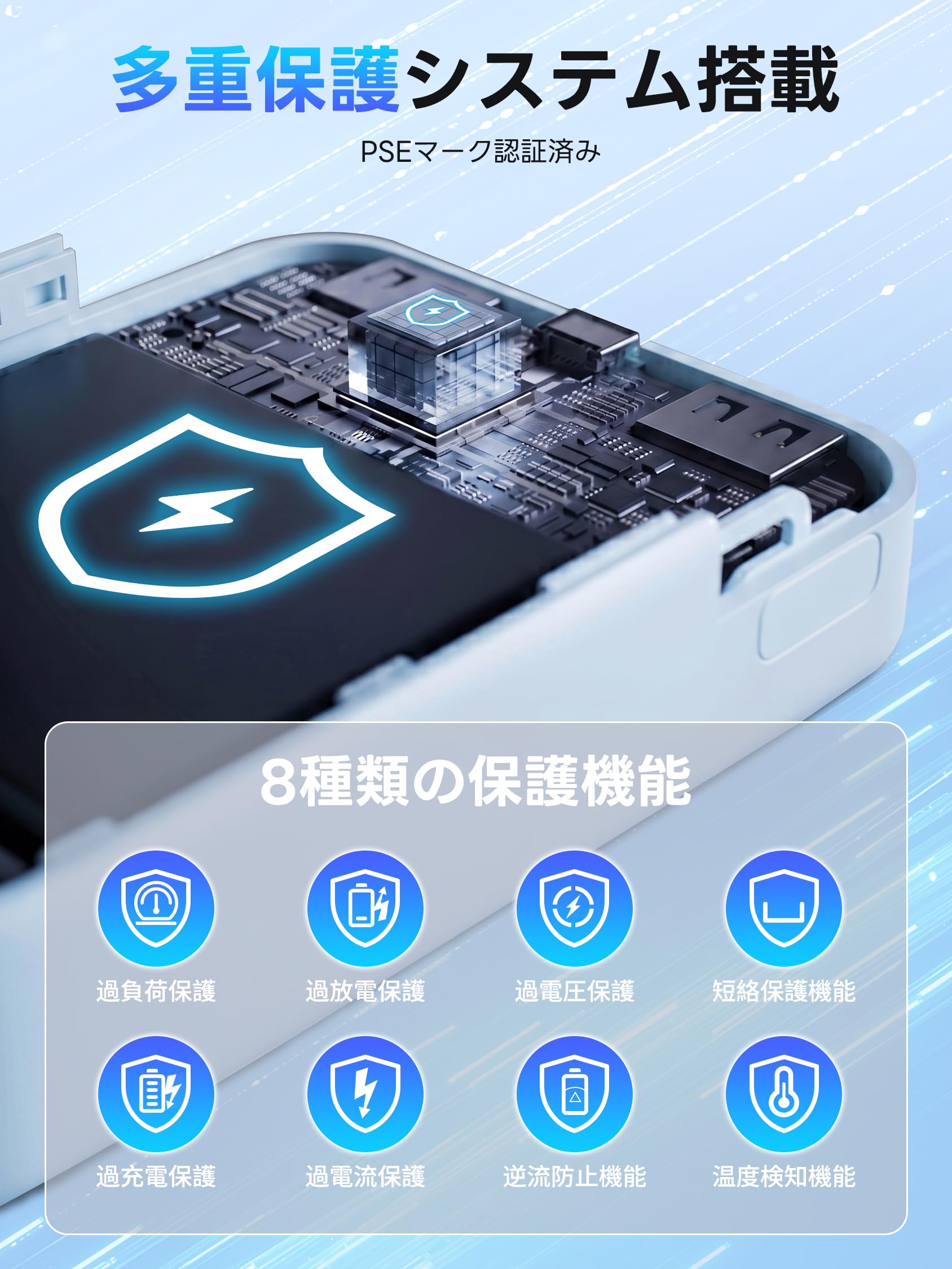 Amazon | モバイルバッテリー 40000mAh大容量【2026新型・5台同時充電