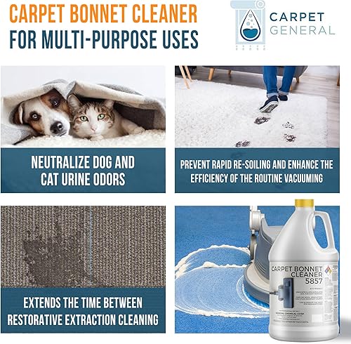 Miniatura 6 de Bonnet Cleaner 5857 - Champú resistente para ambientadores de alfombras para máquina - Champú de alfombras de secado rápido y seguro para mascotas