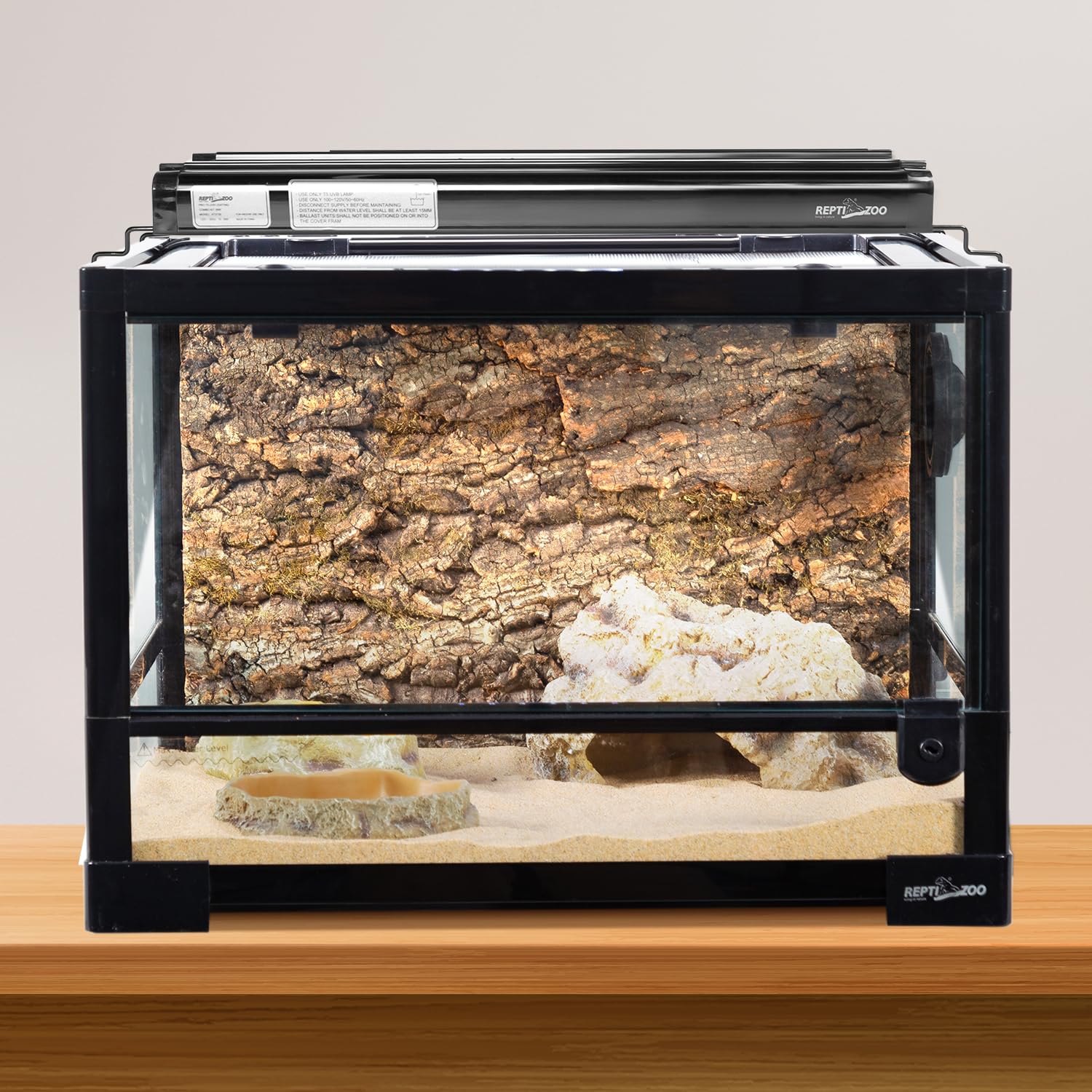 REPTI ZOO UVB Reptile Light, New Version T5 HO UVB Lighting Combo Kit, Reptile Terrarium Hood with 10.0 UVB Tube Bulb, Reptile Light Fixture 24W-22Inch - image 8