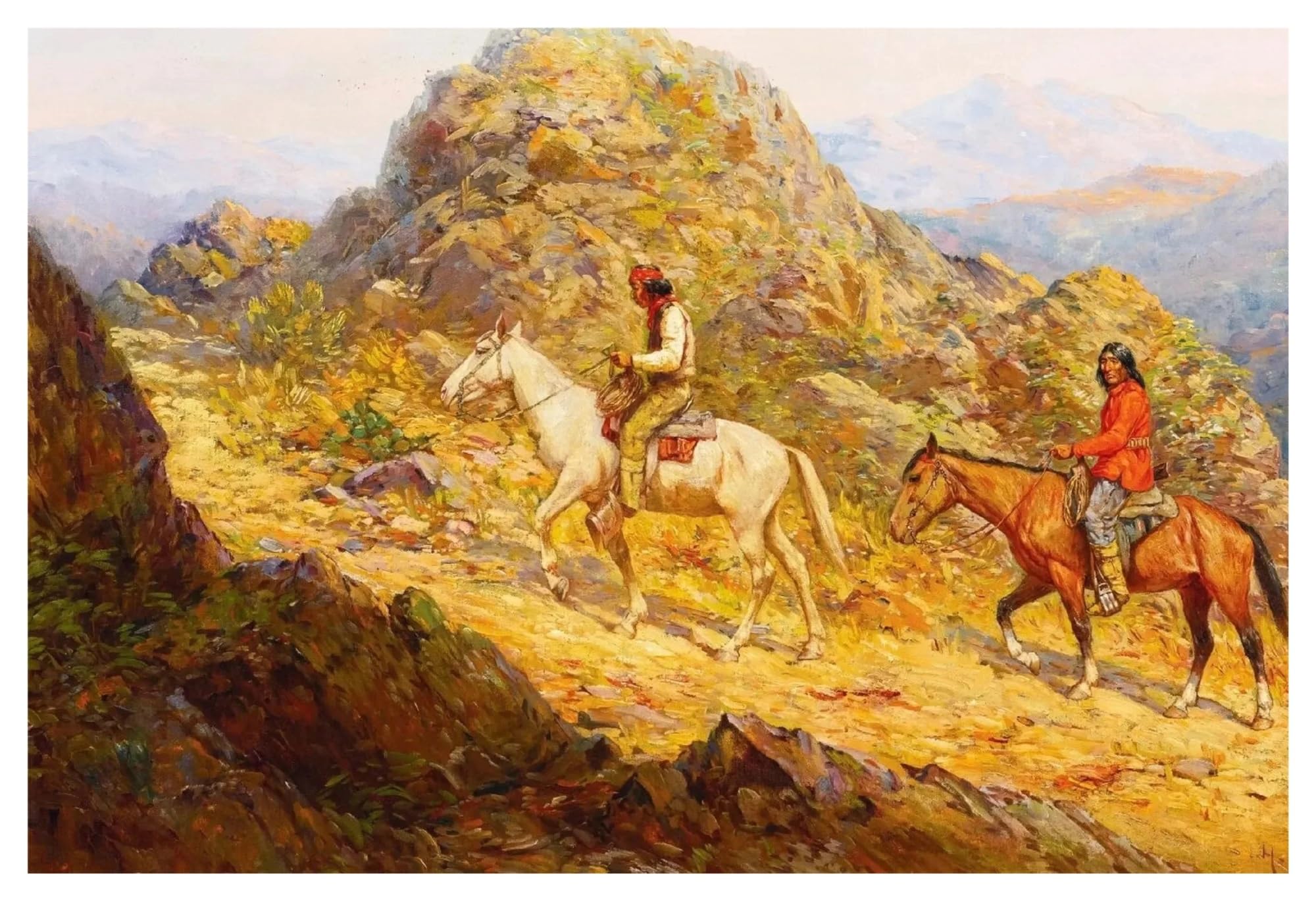 Affiches d'art vintage Old West pour créer une ambiance cowboy chaleureuse au salon
