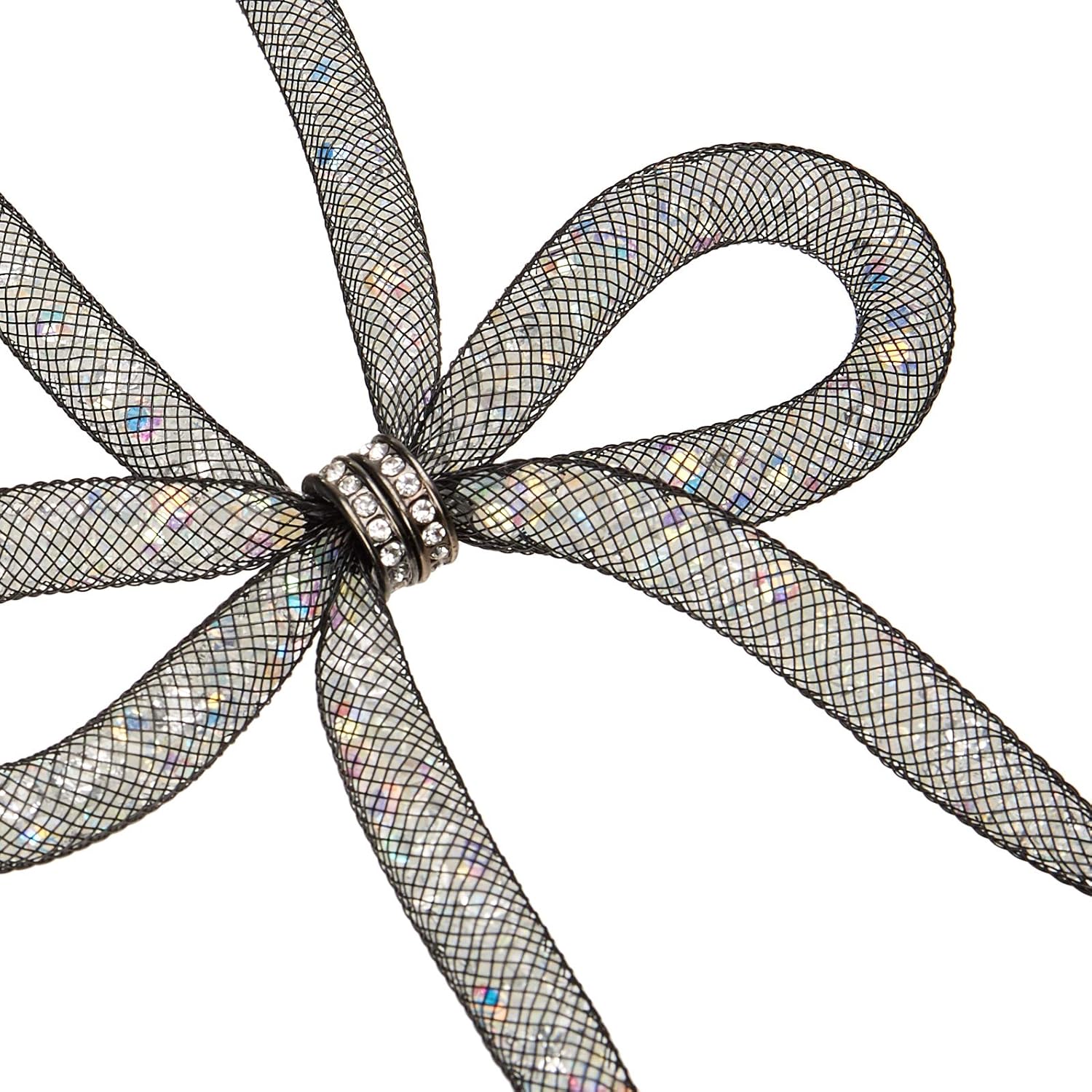 Betsey Johnson Mesh Bow Necklace