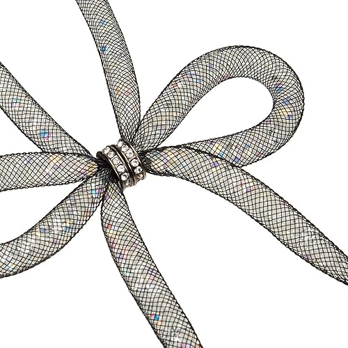 Miniatura 2 de Betsey Johnson Collar de lazo de malla 16 pulgadas  extensor de 3 pulgadas Metal