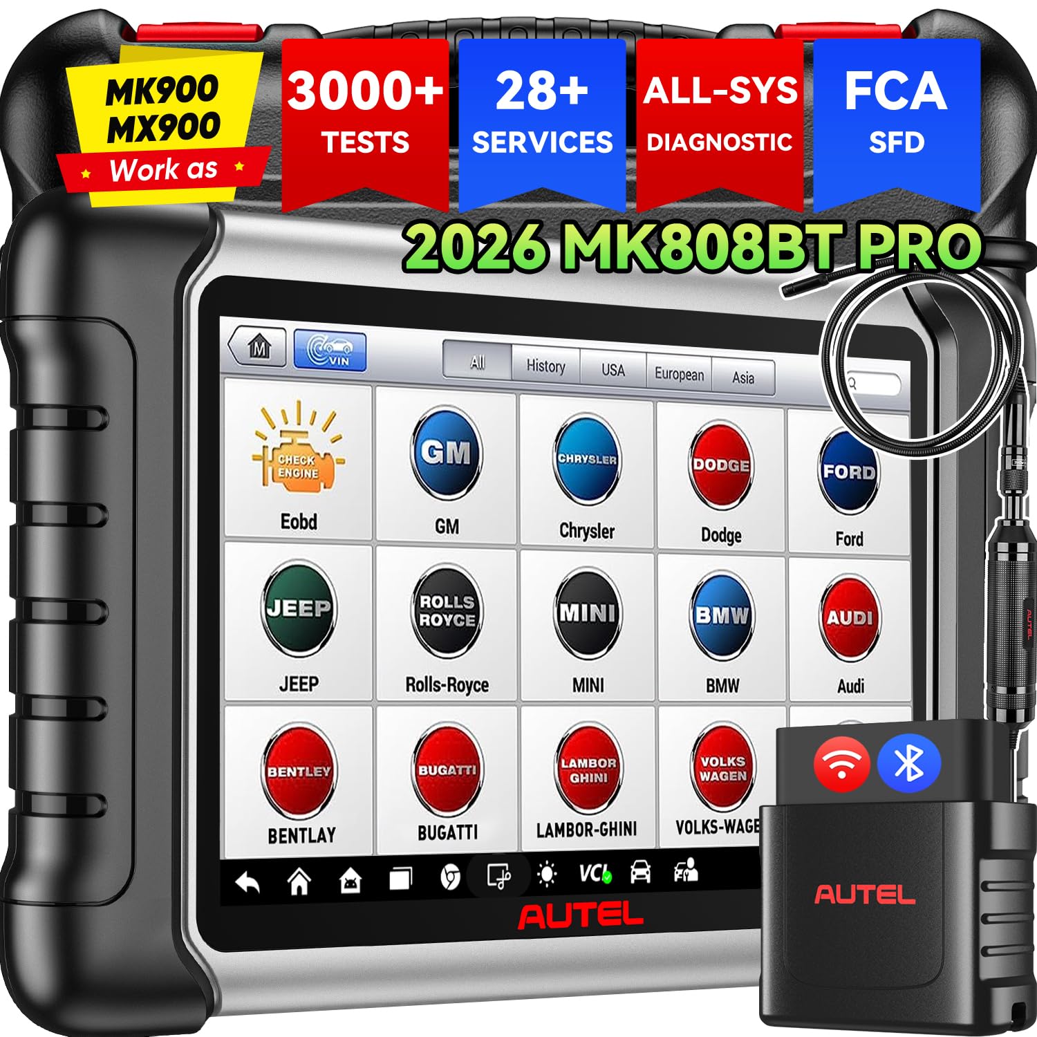 Autel MaxiCOM MK808BT PRO Bidirectional Diagnostic Tool