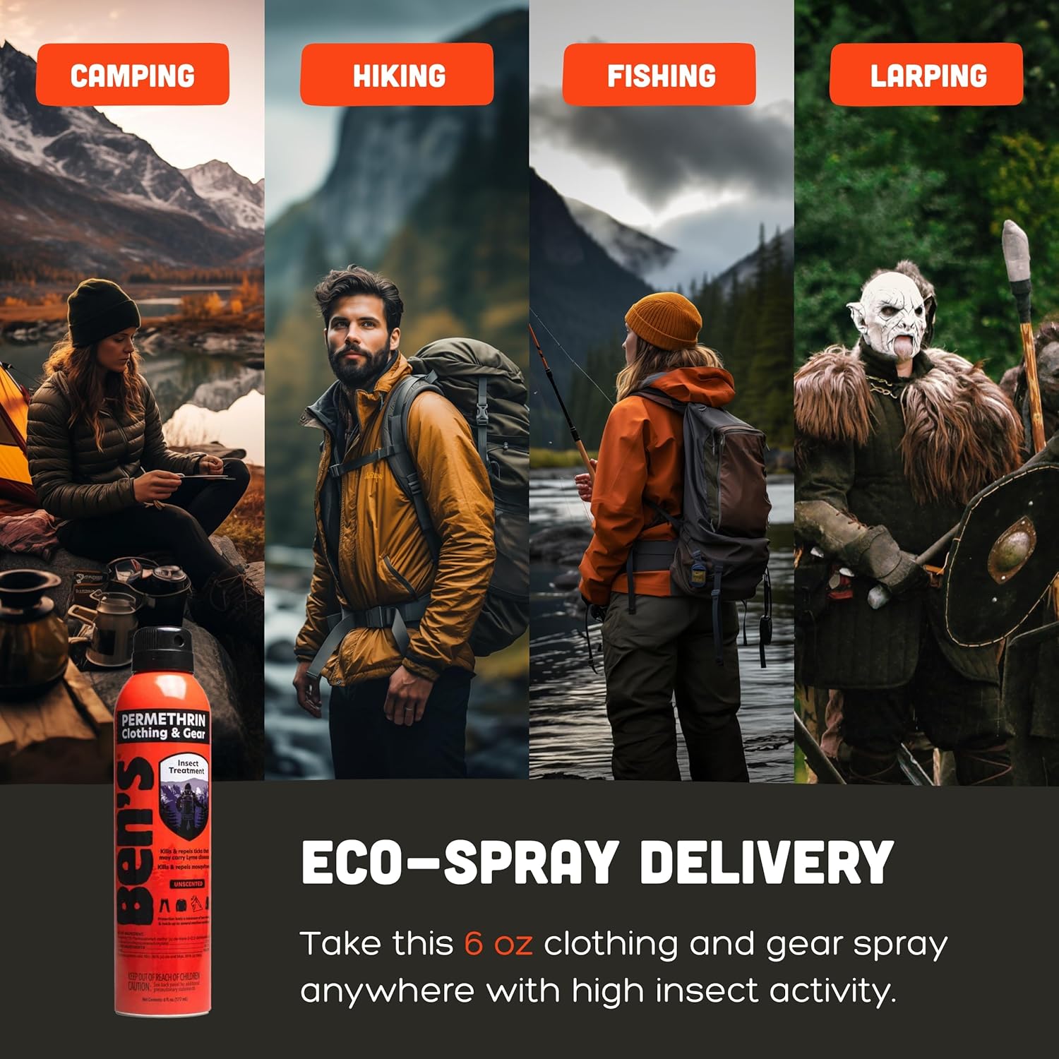 Ben's Clothing & Gear Insect Repellent 6 oz. Continuous Spray - 3 Pack