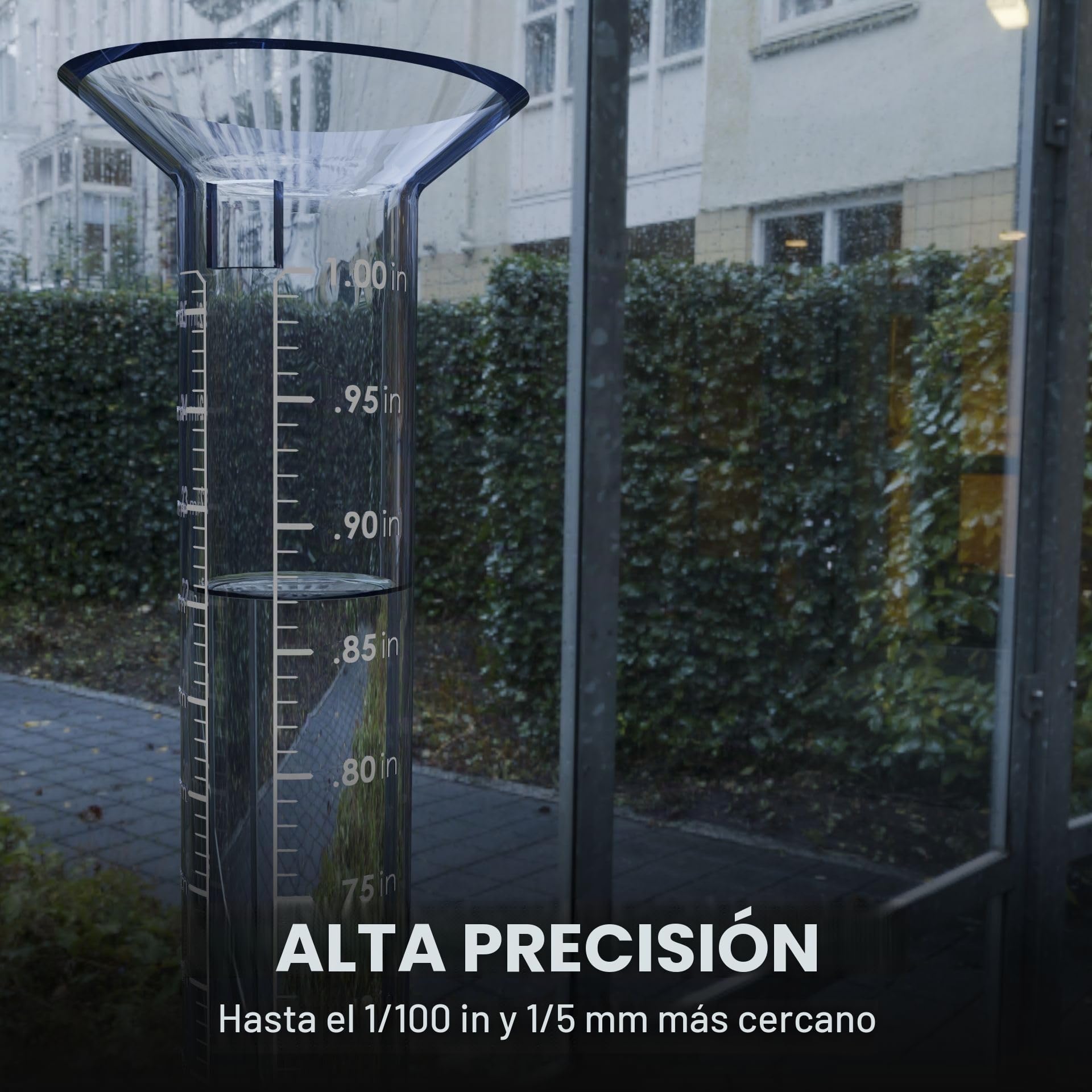 Tropo - Medidor de Lluvia y Nieve, a Prueba de congelación, para Uso prolongado en Exteriores, Gran Capacidad de 13.5 Pulgadas, precisión Profesional aprobada por CoCoRaHS, medidor de
