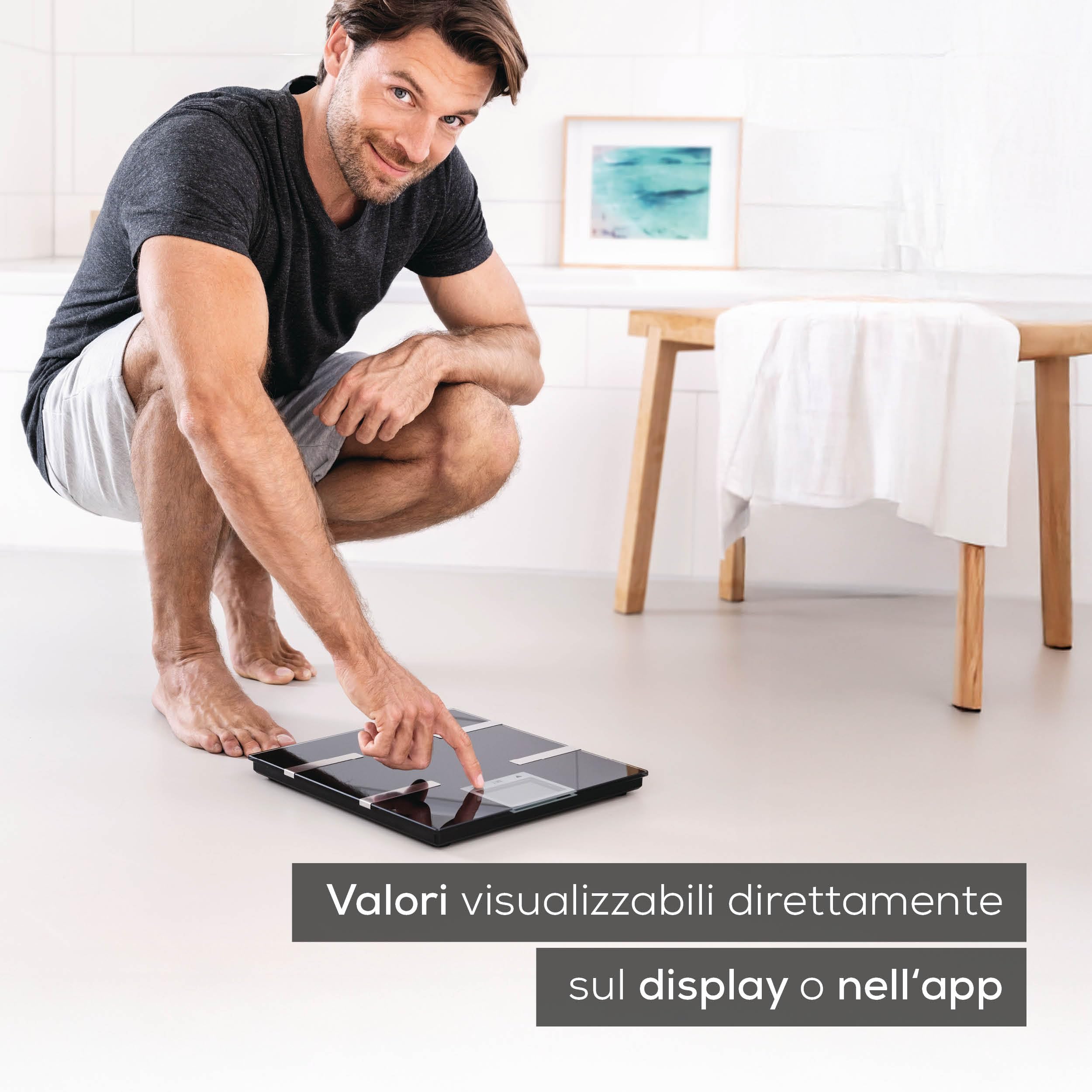 Beurer BF 720 Bilancia Diagnostica Bluetooth Peso Grasso Corporeo Muscolare AMR BMR Nero