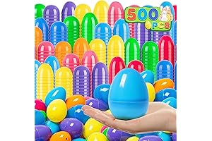 V-Opitos 500 Pcs Plastic Easter Eggs in Bulk - Vibrant Pastel Hues for Festive Celebrations