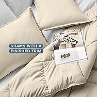 Vista 119 de Bare Home Comforter Set - King/California King Size - Ultra-Soft - Goose Down Alternative - Premium 1800 Series - All Season Warmth