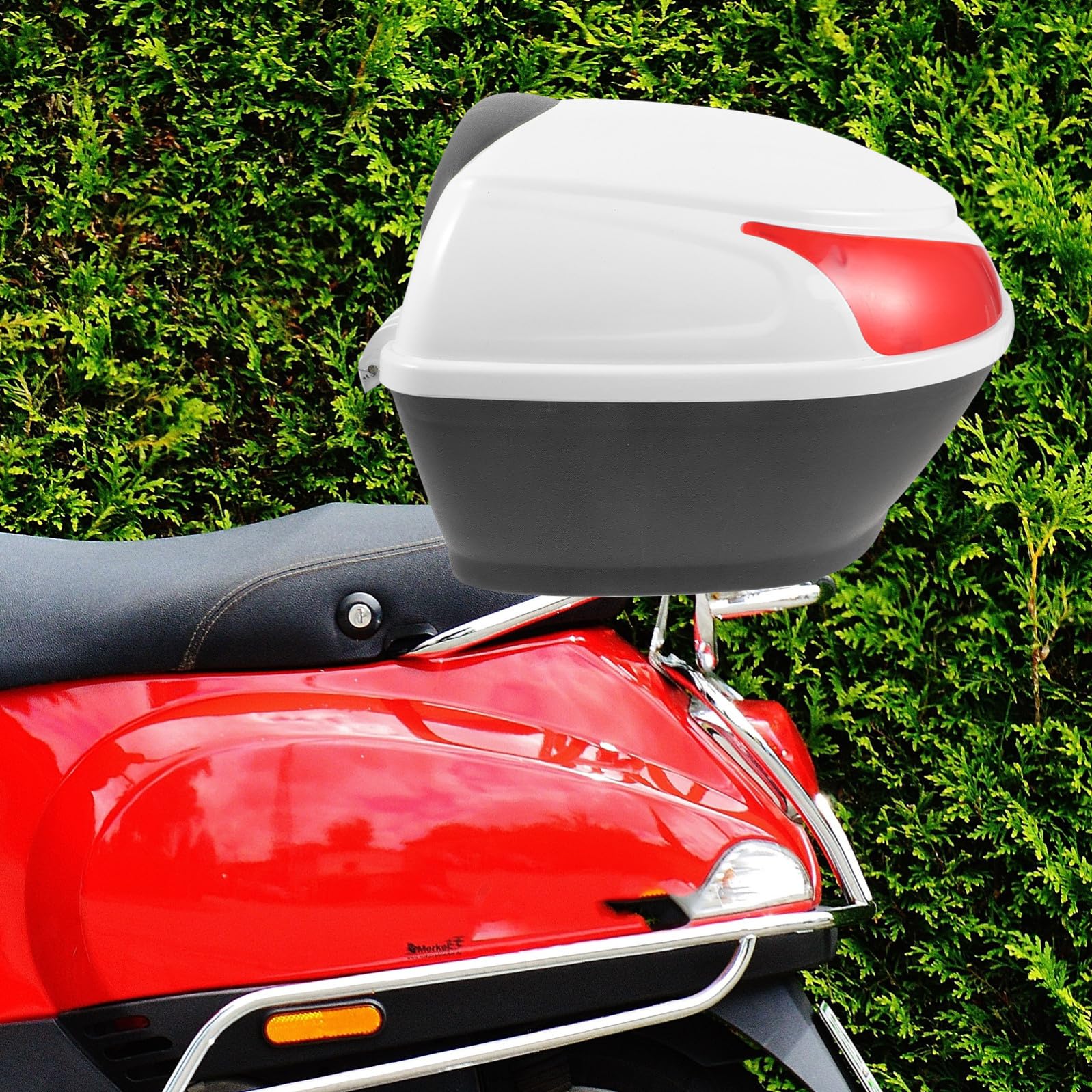 Bauletto Moto Universale Scatola Portaoggetti Posteriore in Tela, Resistente e Pratico, Facile Installazione, per Casco e Accessori, per Bicicletta