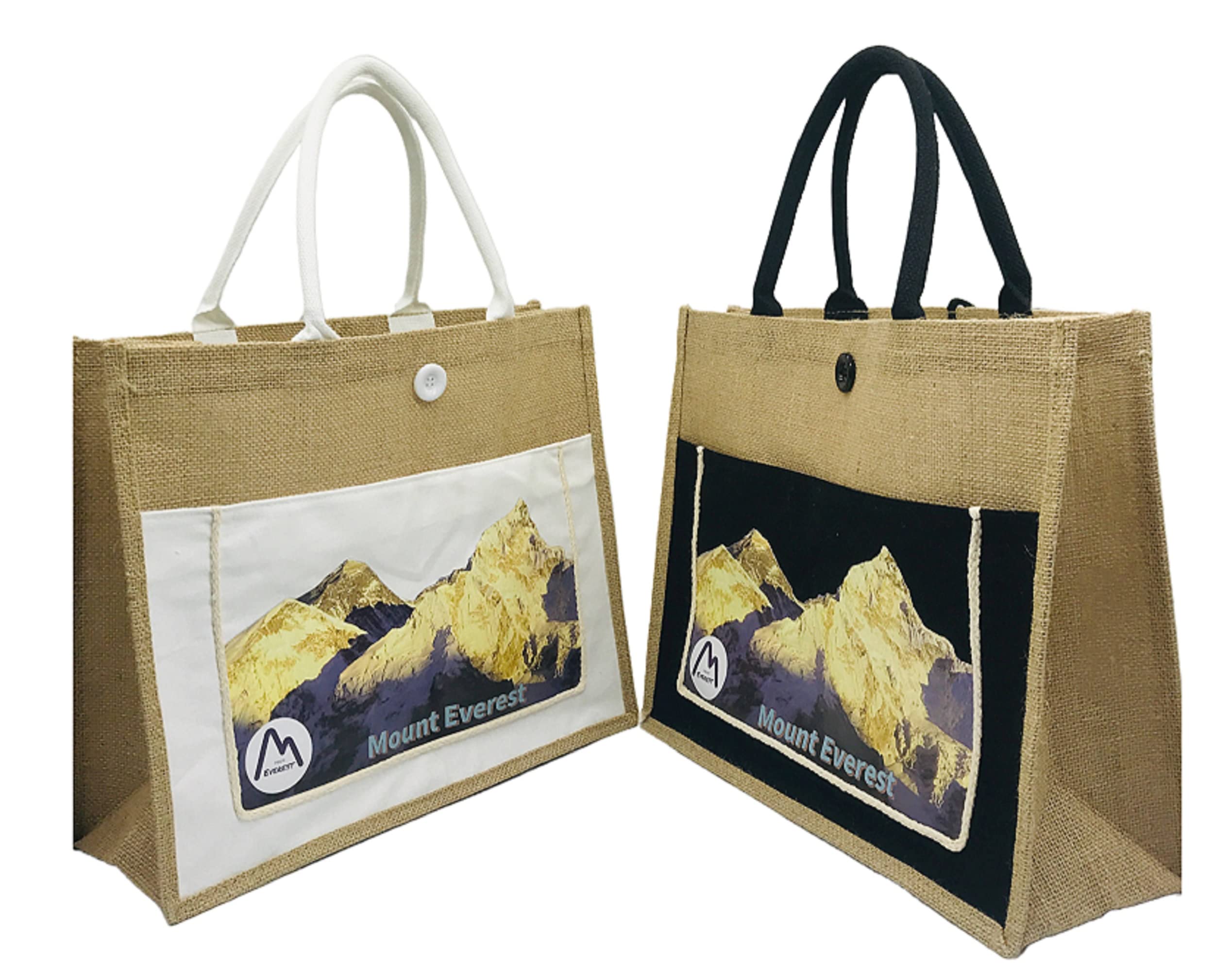 Jute Bag, Stylish Shopping Bag, Environment Friendly, Durable, Reusable, Grocery Bag, Tote Bag, Canvas Tote Bag