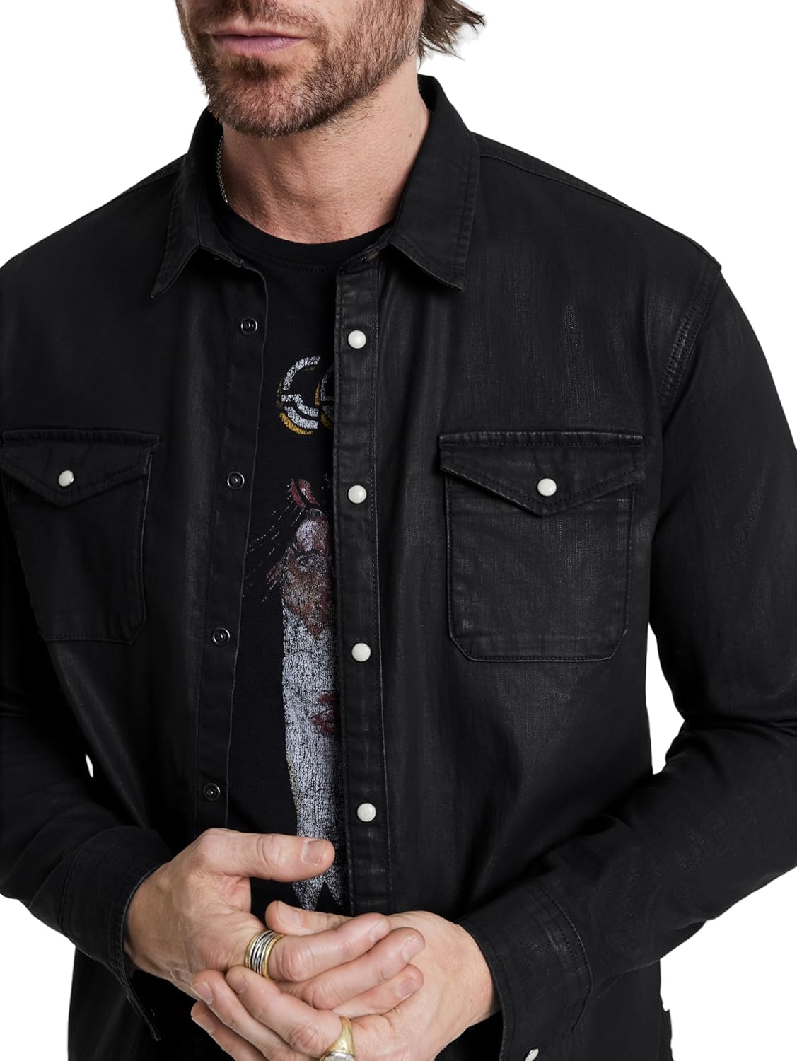 John Varvatos Mens Marshall Shirt - Image 2