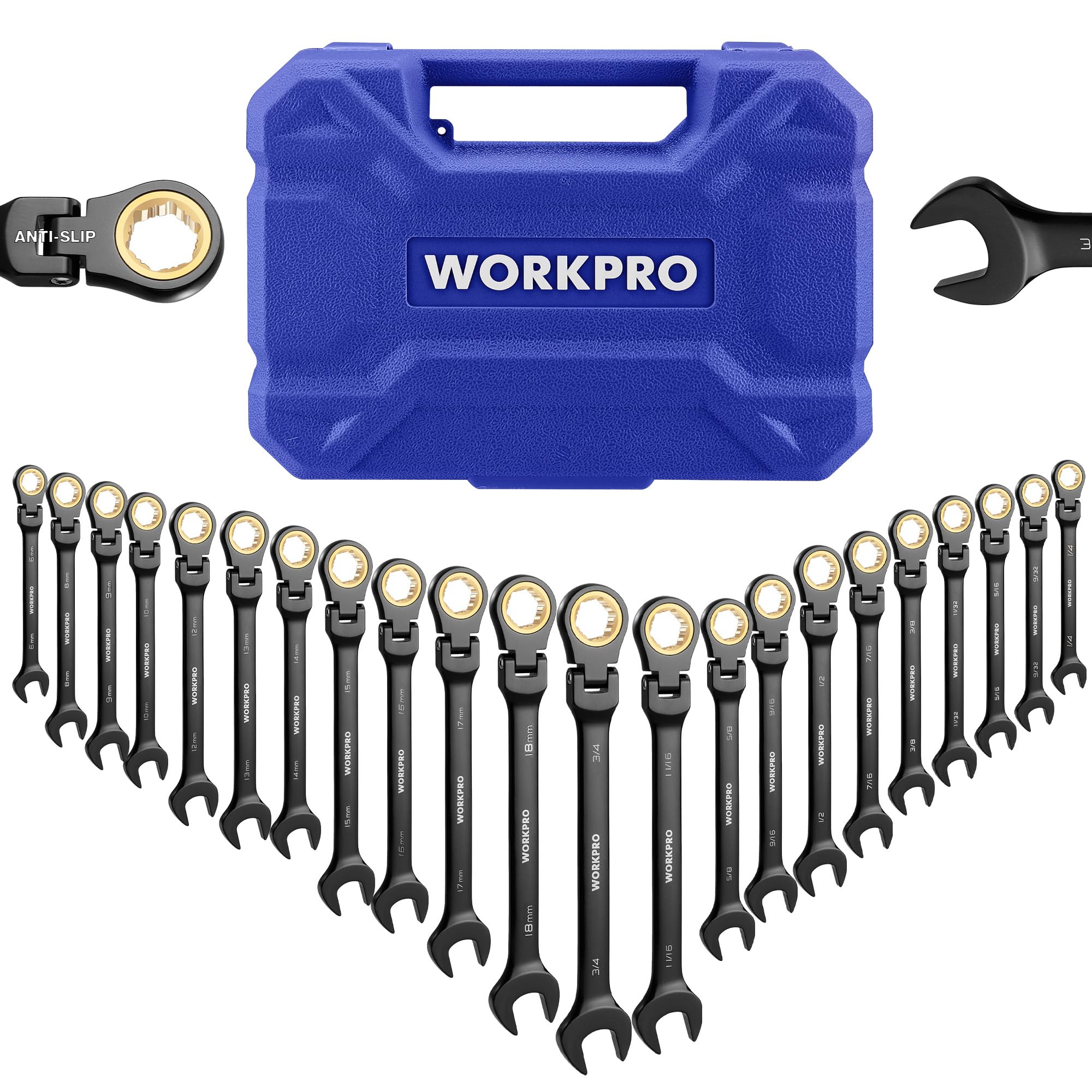 WORKPRO フレックスラチェットレンチ コ Amazon | WORKPRO フレックスラチェットレンチ 首振りラチェット