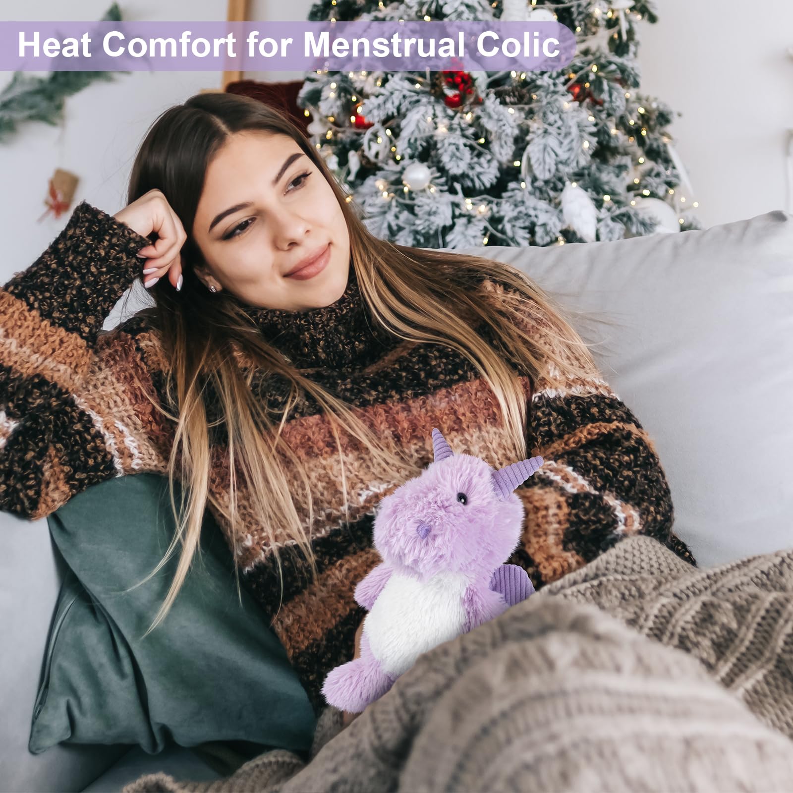 SuzziPals Heatable & Coolable Dragon Plush, Microwavable Heating Pad Stuffed Animal for Soothing & Relaxation, Dragon Gifts for Kids, Cute Plush Toys - Image 4