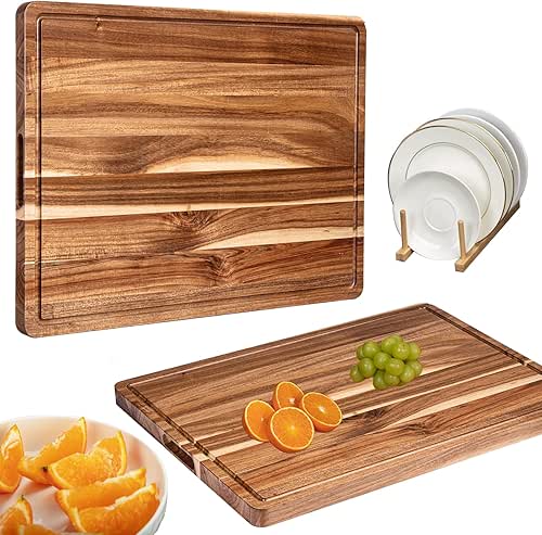 Acacia Wood Cutting Board Extra Thick Heavy Duty Chopping Board