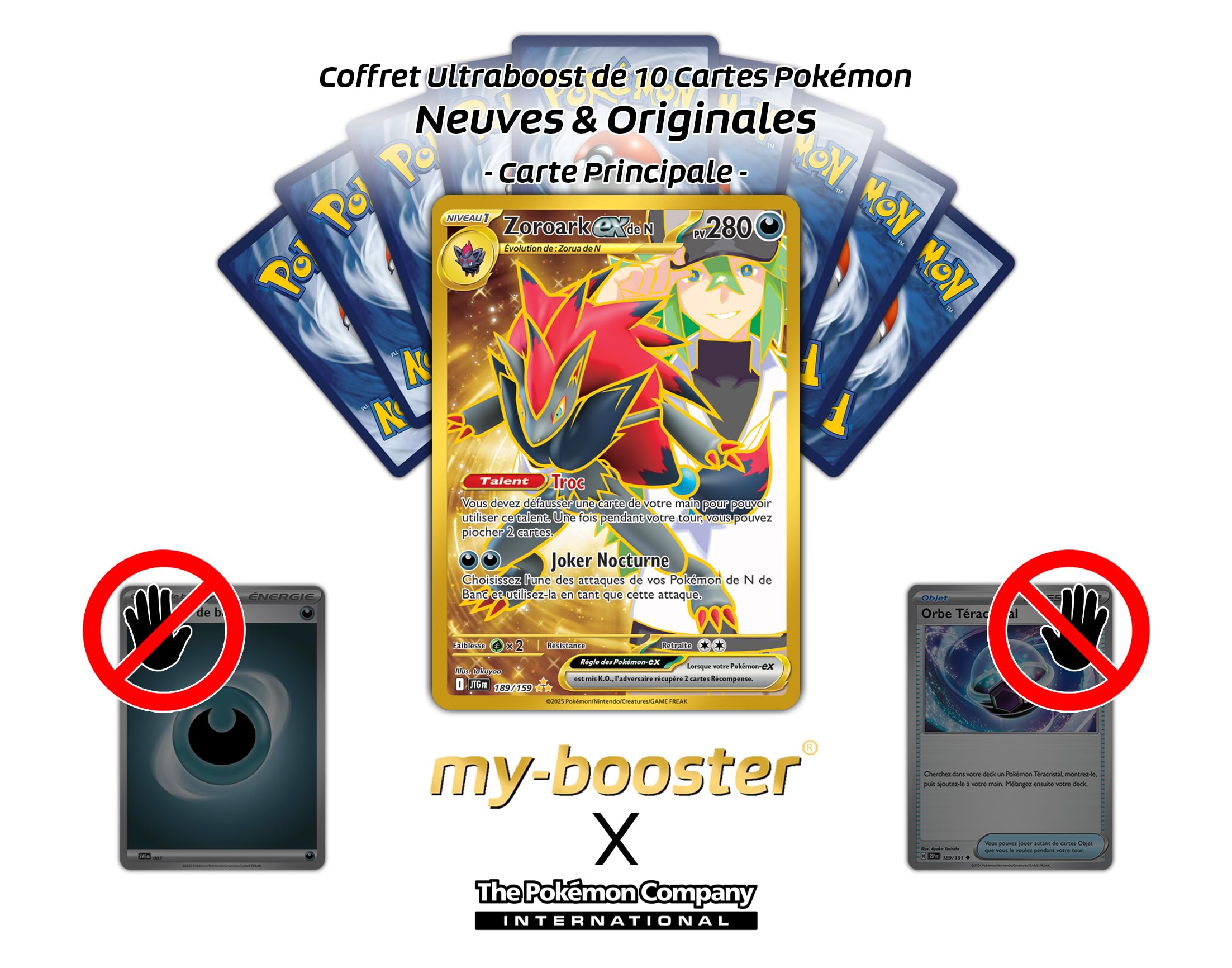 Zoroark ex de N (N's Zoroark ex) 189/159 Shiny Gold - my-booster X