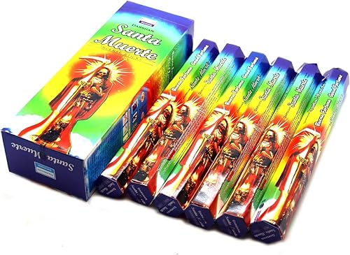 Santa Muerte Rainbow- Caja de 120 varillas - Incienso Darshan