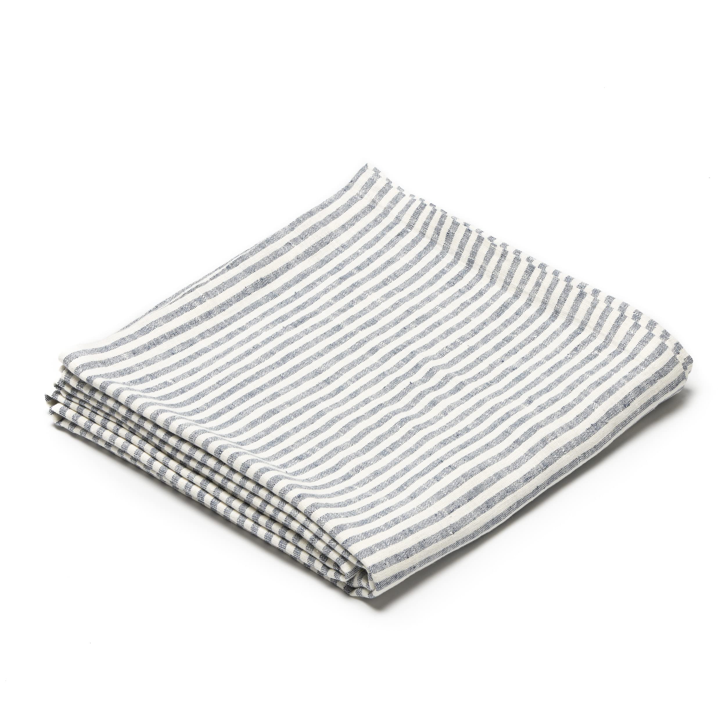 Nappe en lin LinenMe Brittany Indigo 136 x 250 cm