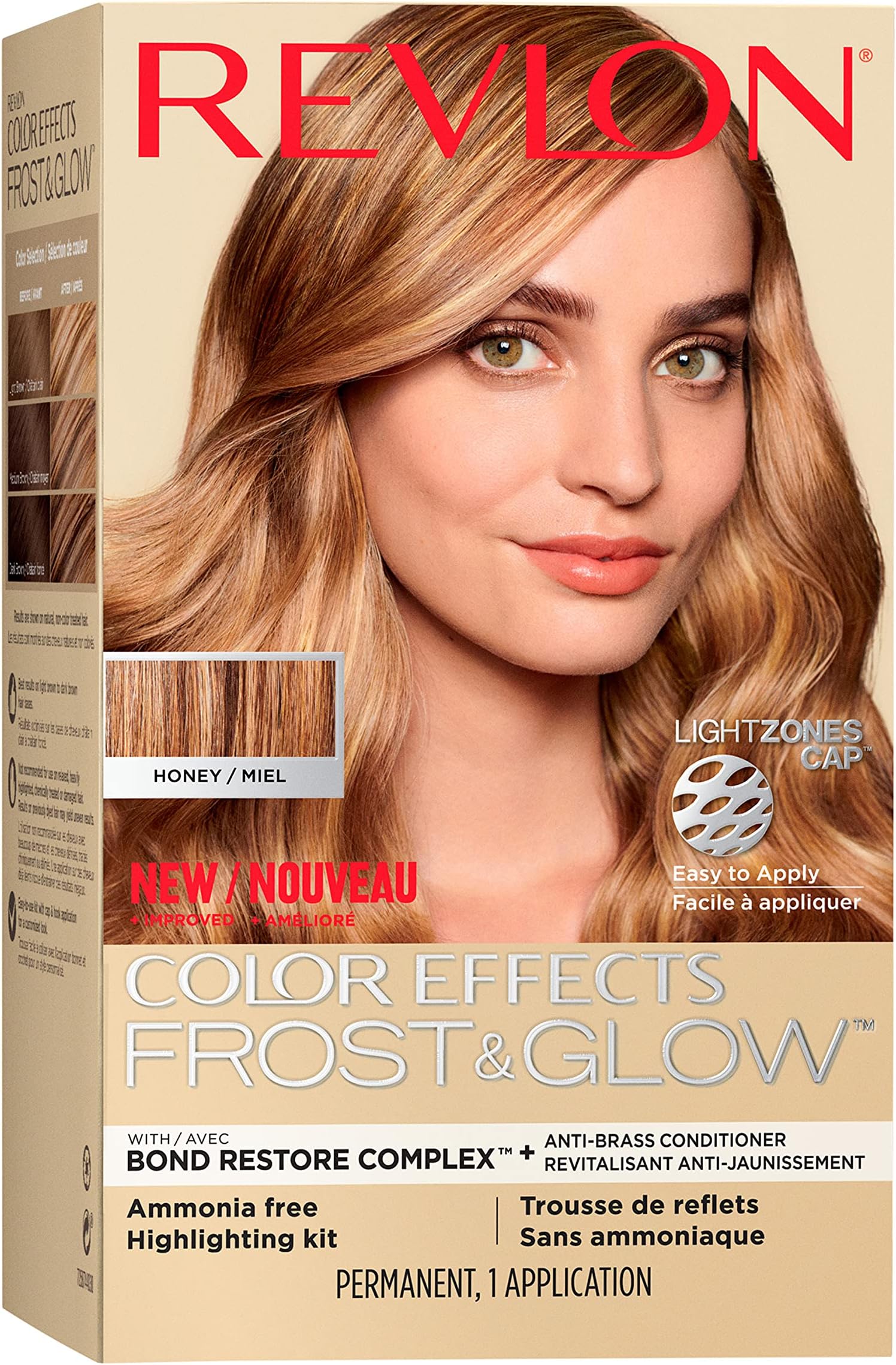 Revlon Permanent Hair Color, Permanent Hair Dye, Color Effects Highlighting Kit, Ammonia Free & Paraben Free, 30 Honey, 8 Oz, (Pack of 1)