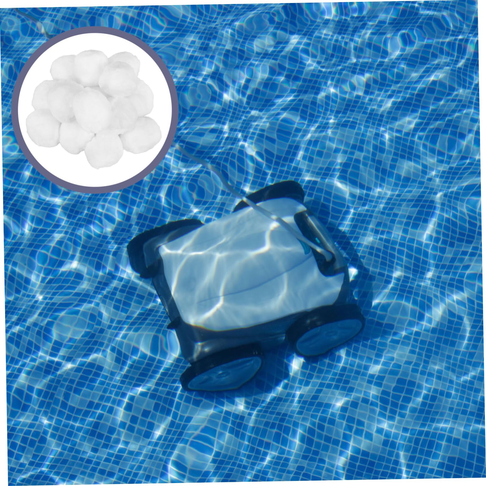 Bolas de Filtro para Piscinas de Color Claro 700g , Fibra de Poliéster, 1