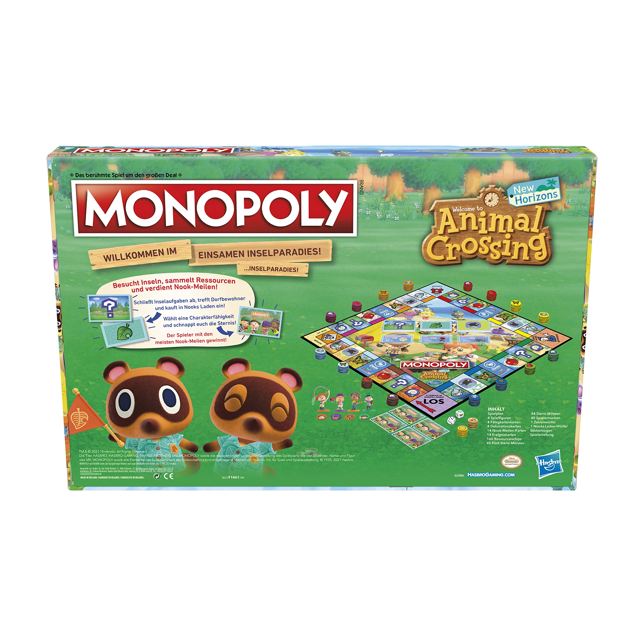 Hasbro - Monopoly - Animal Crossing New Horizons (Deutsche Version), 2-4 Spieler