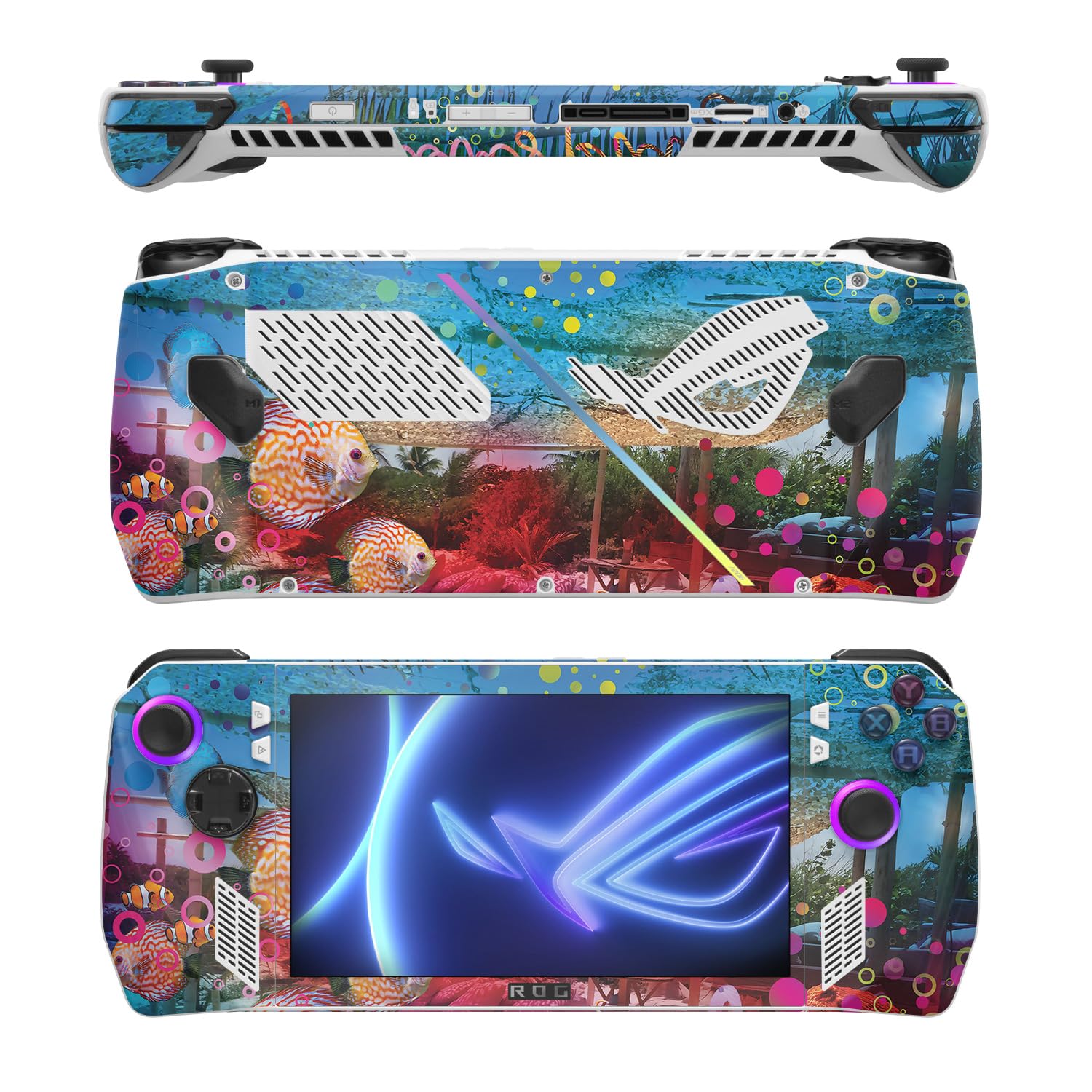 MightySkins Skin Compatible with Asus ROG Ally - Tropical Resort | Protective, Durable, and Unique Vinyl Decal wrap Cover | Easy to Apply, Remove, and Change Styles