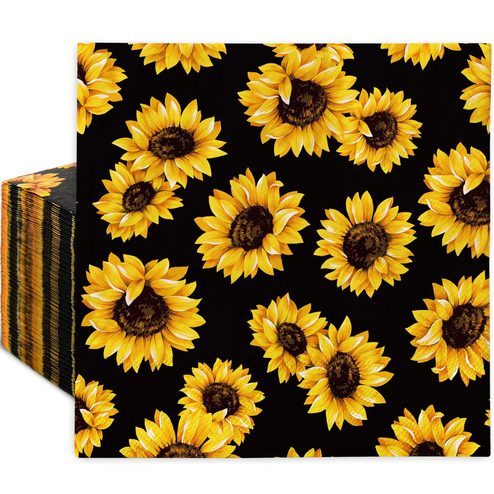 Papierservietten Mit Kolibri & Blumen-Muster – 100 Stück, 20x11 Cm Gefaltet, Saisonale Tischdeko