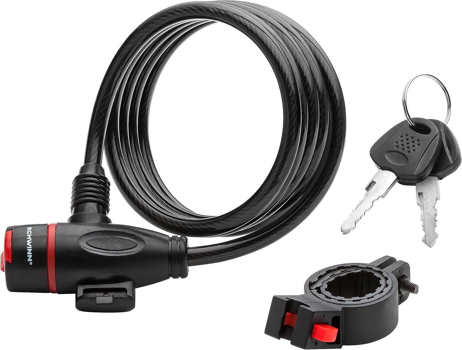 Schwinn SW77781A-3 5-'x-8mm-Key-Cable-Lock Key Cabel Lock, 5 Foot/8mm ...