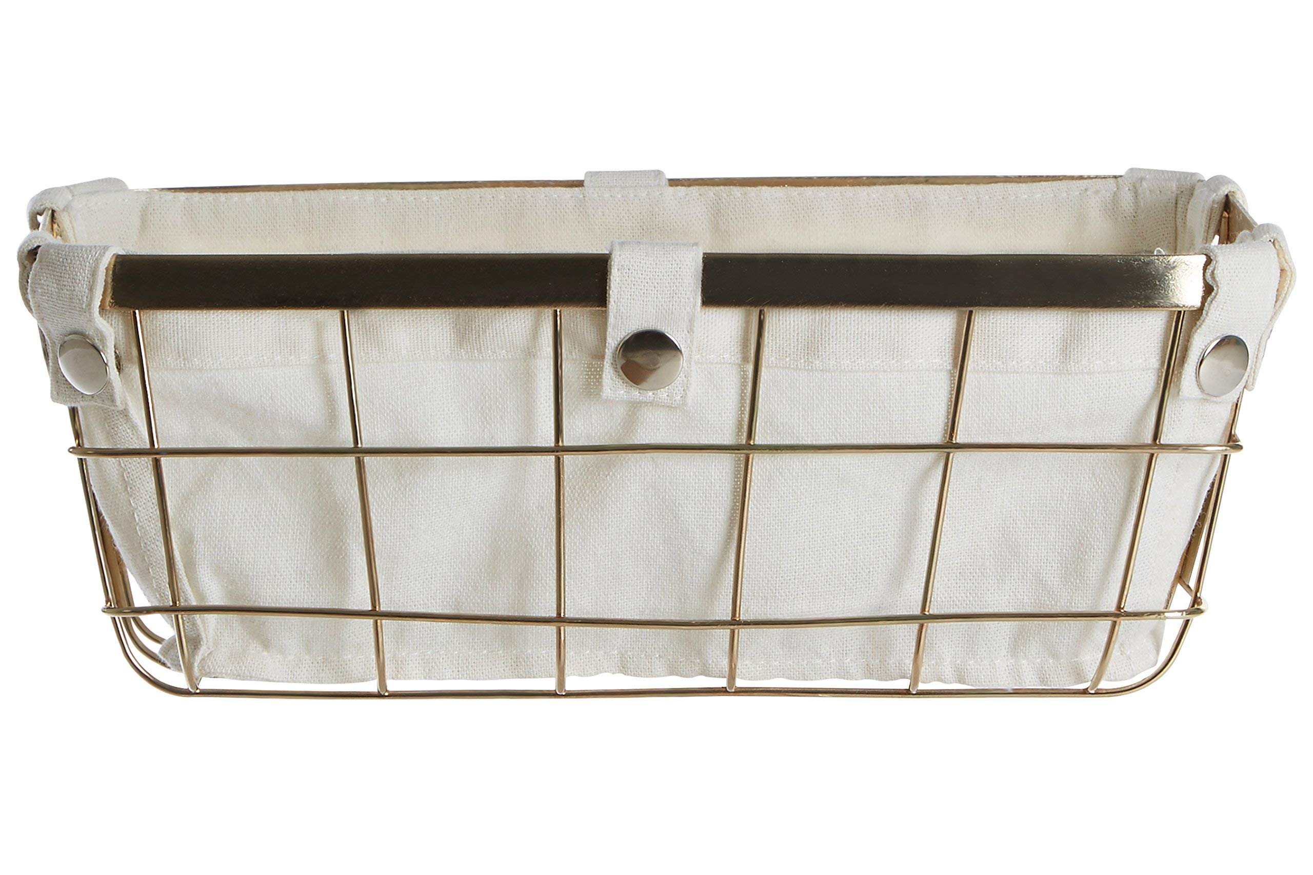 Premier Housewares Small Gold Iron Wire Storage Basket