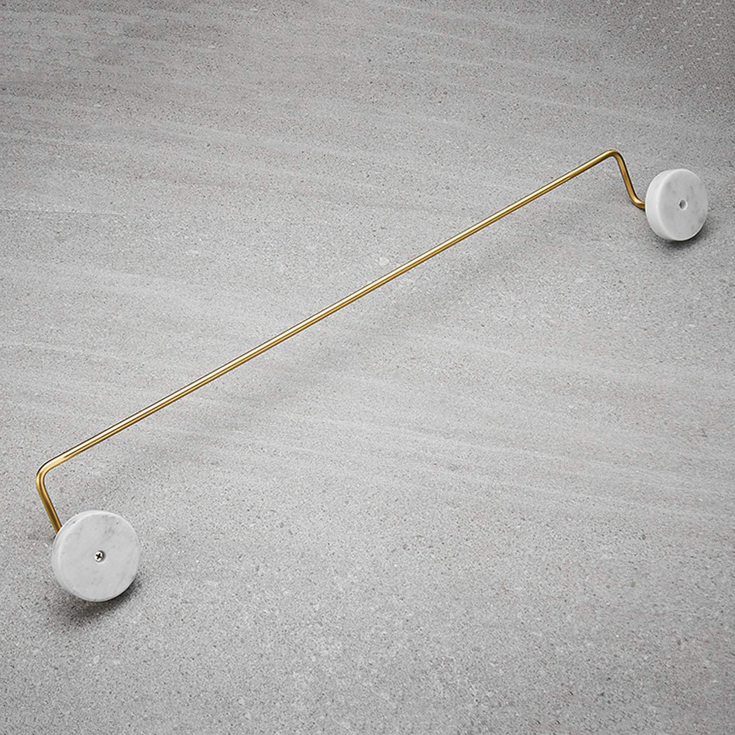 LYGXWJFC Toallero montado en la Pared para baño de hogar/Hotel de 60 cm para Cocina o baño, toallero de Aluminio Negro, toallero montado en la Pared para hogar/Hotel
